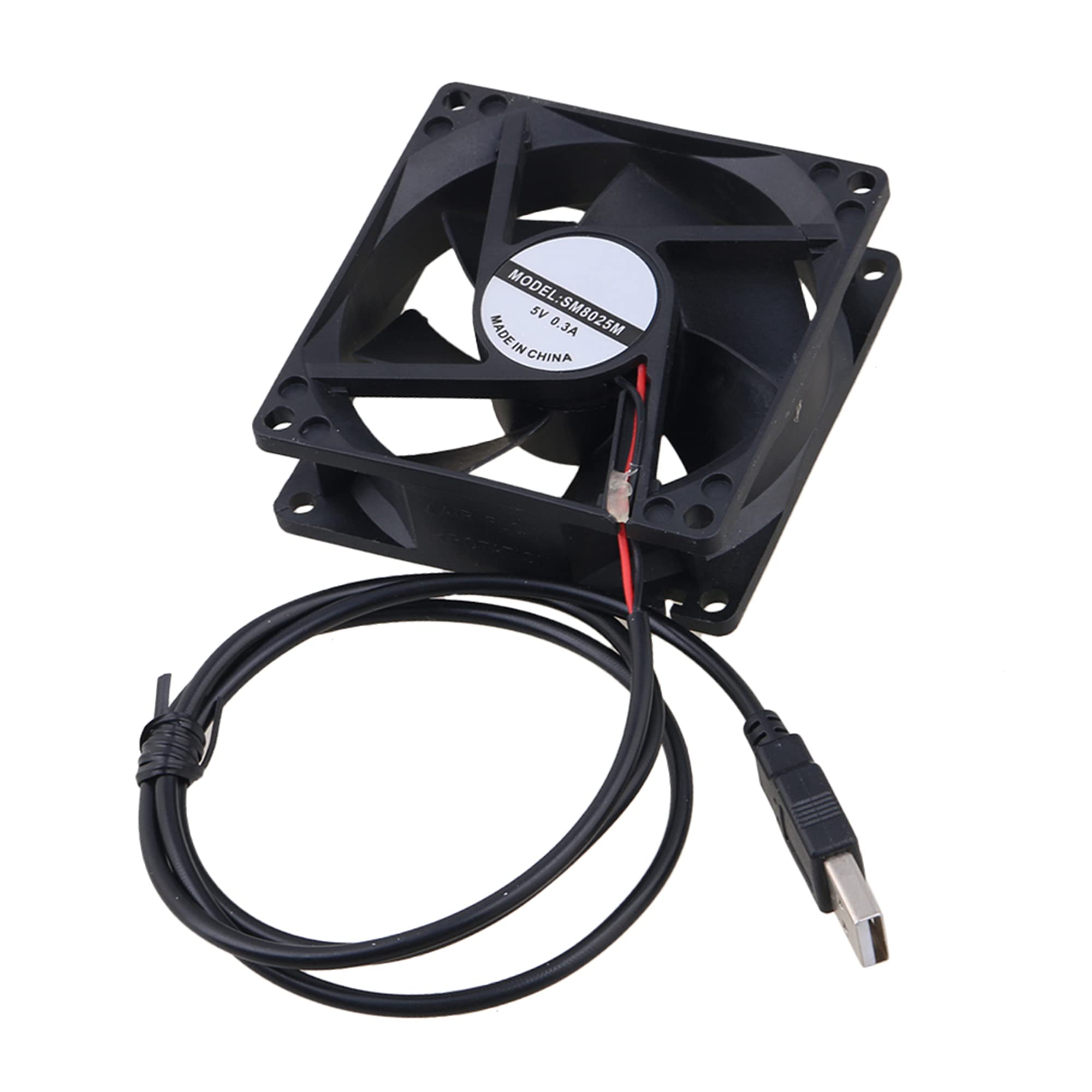 Rdexp Black 5V Usb Power Silent Computer Cooling Fan For Computer Case Cpu Cooler