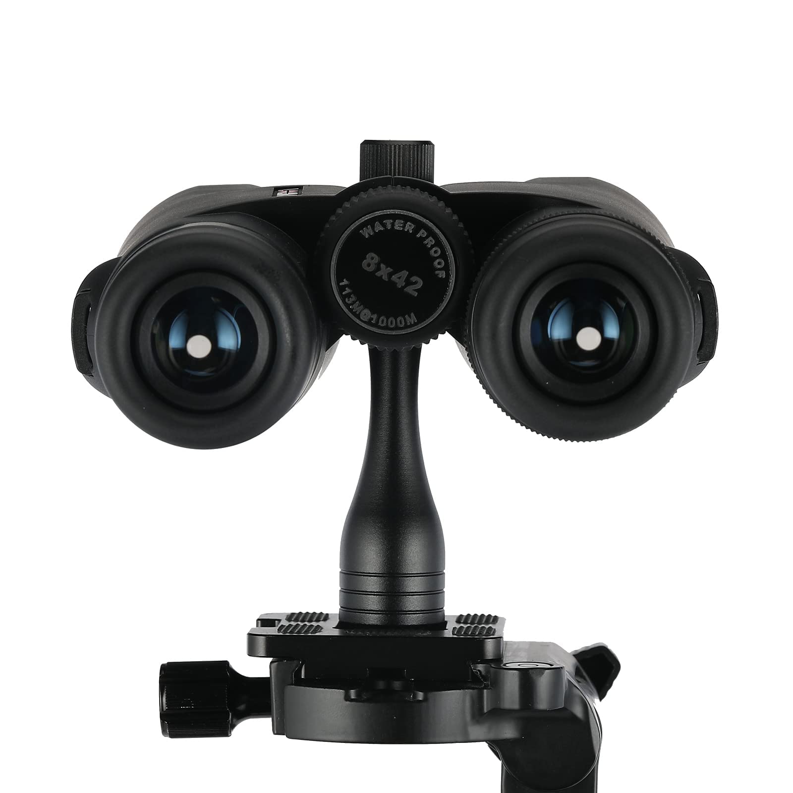 Binocular Tripod Adapter 1/4 20 Thread Quick Detachable Mount Suitable For Most Porro And Roof Binoculars (Black) Aluminium Univ