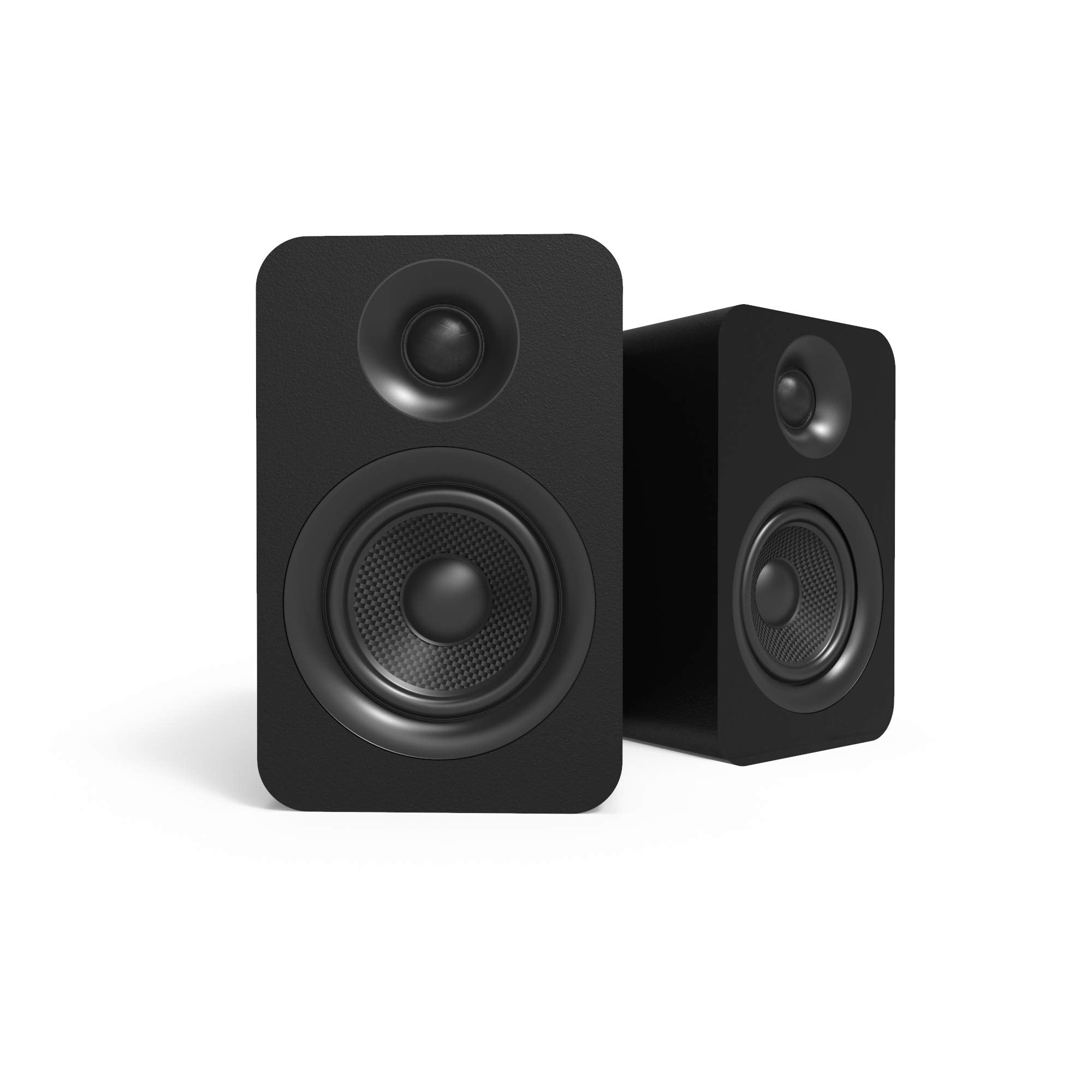 Kanto Yu Passive 4'' Passive Bookshelf Speakers With 1'' Silk Dome Tweeter | External Amplifier Required | Pair | Matte Black