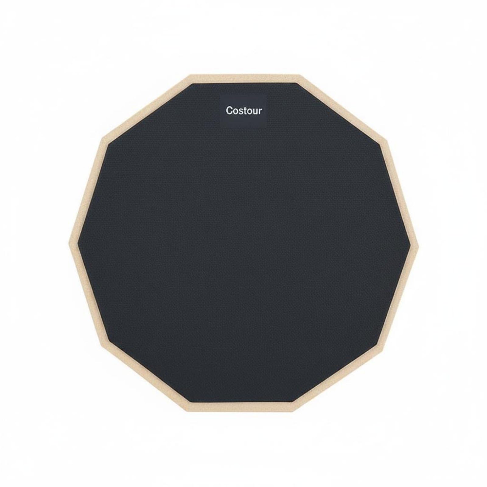Heavenglow Beginner Friendly Drum Practice Pad Low Noise Quiet Drum Pad Portable Compact For Beginners, Kids, Music Lesson, Blac