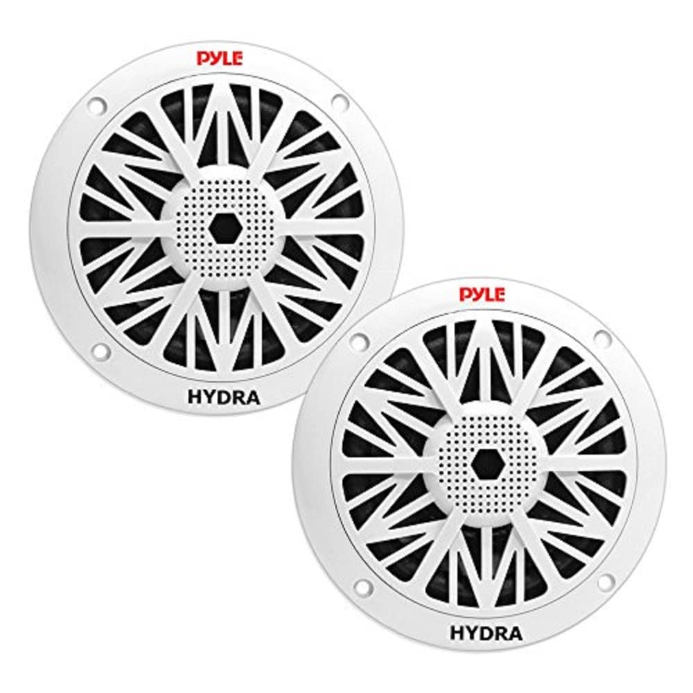 5.25 Inch Dual Marine Speakers   2 Way Waterproof And Weather Resistant Outdoor Audio Stereo Sound System With 150 Watt Power, C