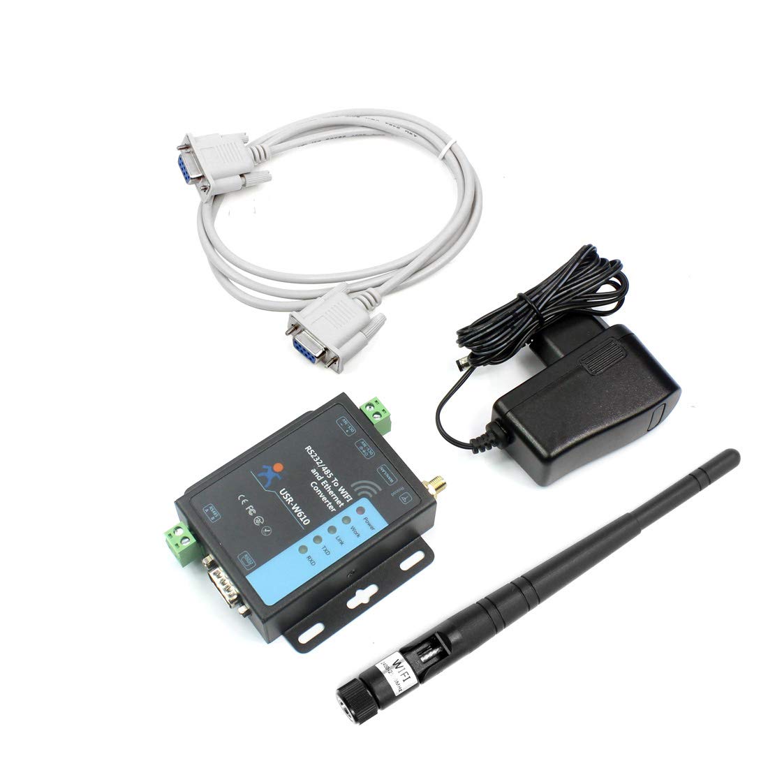 Serial To Wifi Ethernet Wireless Converter Rs232 Rs485 Serial Server(Usr-W610)