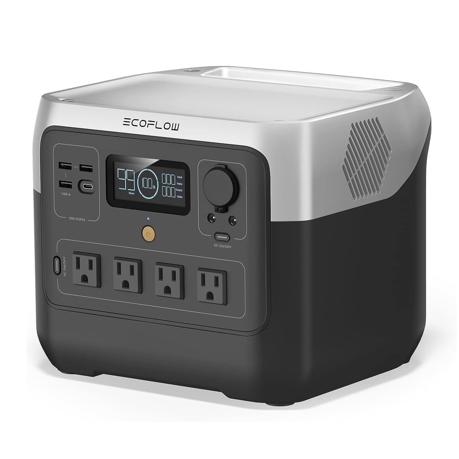 Ef Ecoflow Portable Power Station River 2 Pro, 768Wh Lifepo4 Battery, 70 Min Fast Charging, 4X800W (X Boost 1600W) Ac Outlets, S