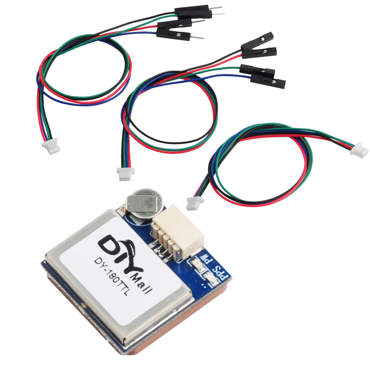 Geekstory DY-180TTL GPS Receiver Module Dual Glonass GPS Navigation Module TTL Level 9600bps with GPS Antenna for Arduino FPV Aircraft,Replace BN-180 GPS