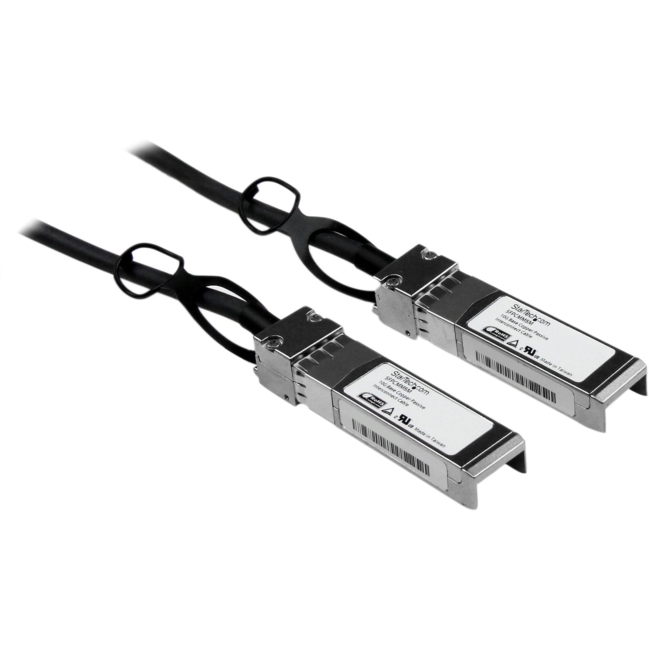 Startech.Com Cisco Sfp H10Gb Cu5M Compatible 5M 10G Sfp+ To Sfp+ Direct Attach Cable Twinax   10Gbe Sfp+ Copper Dac 10Gbps Low P