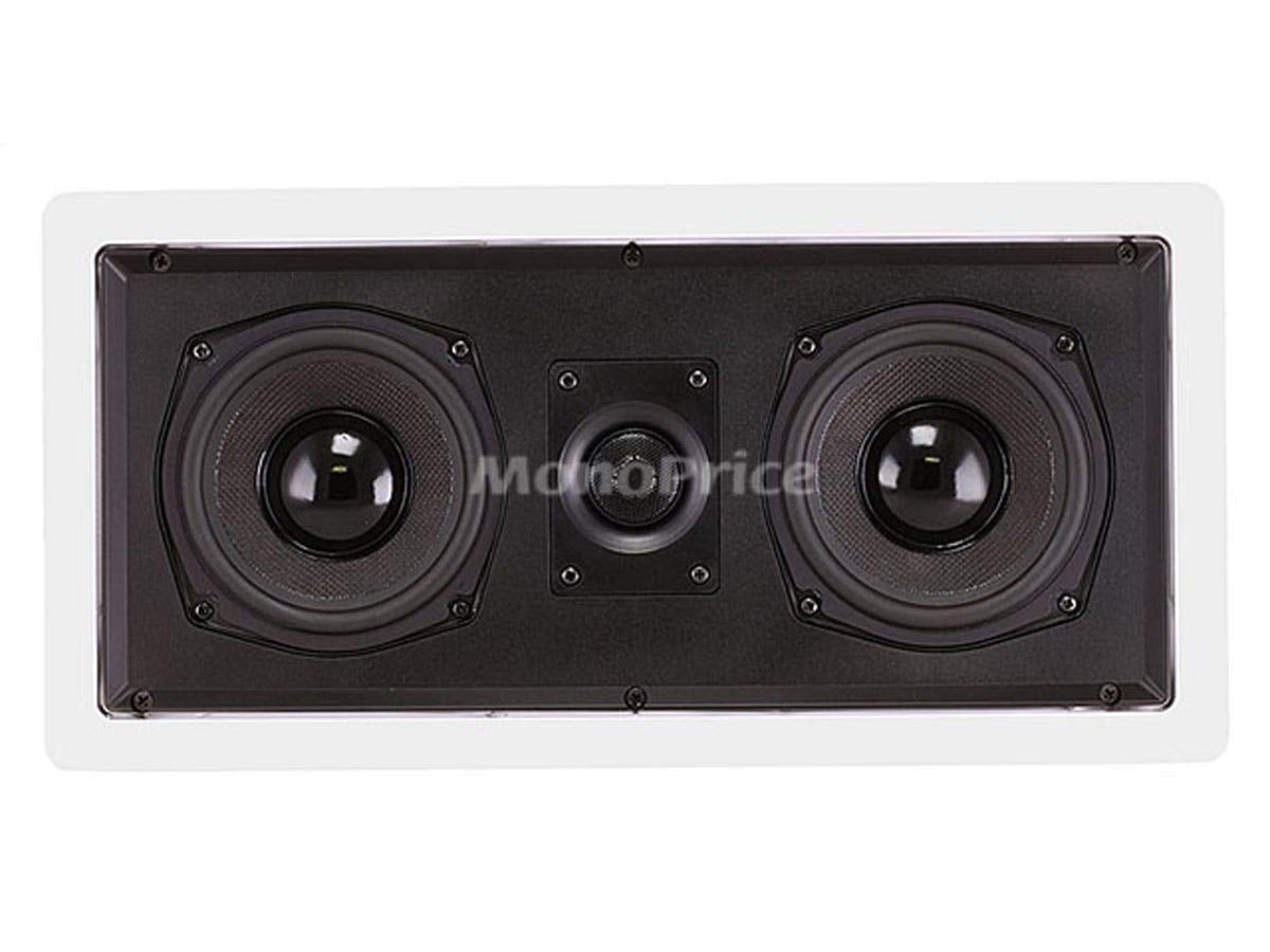 Monoprice Aramid Fiber In Wall Center Channel Speaker   Dual 5.25 Inch (Single) With Titanium Tweeters   Caliber Series