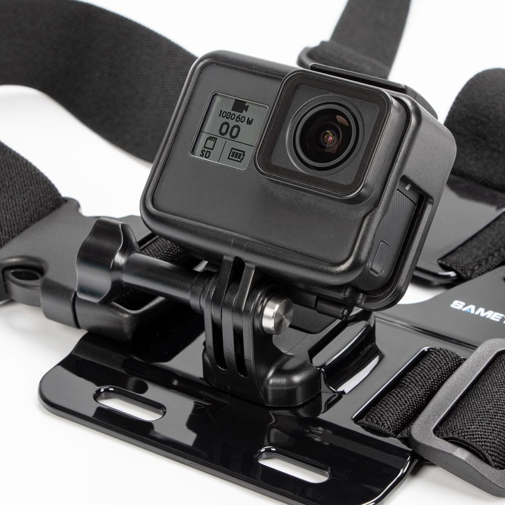 Sametop Chest Mount Strap Harness Chesty Body Mount Compatible With Gopro Hero 13, 12, 11, 10, 9, 8, 7, 6, 5, 4, Session, 3+, 3, 2, 1, Max, Hero (2018), Akaso, Dji Osmo Action Cameras