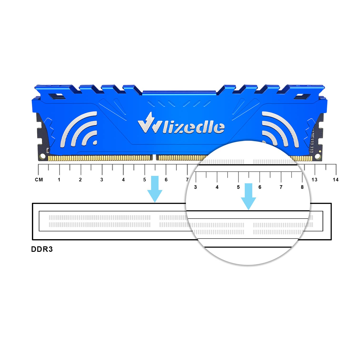 Wlizedle Ddr3 Ram 16Gb Kit (2X8Gb) 1866Mhz Cl13 Dimm Desktop Memory Pc3 14900 240 Pin 1.5V 2Rx8 Dual Rank Channel Non Ecc Unbuff
