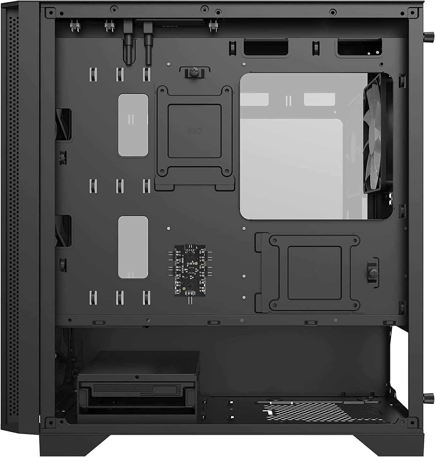 Montech Air 100 Argb Micro-Atx Tower With Four Argb Fans Pre Installed, Ultra-Minimalist Design, Fine Mesh Front Panel, High Air