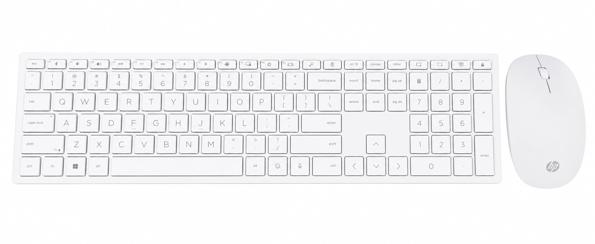 HP 710 Wireless Keyboard and Mouse Combo, Slim Design with Silent Keys, 2.4GHz Lag-Free Connection, Multi-OS Compatible (Windows