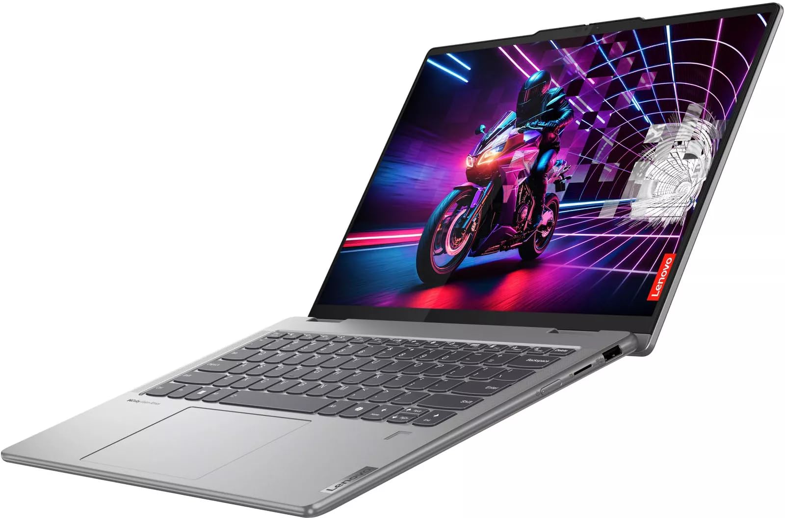 Lenovo Yoga 7 2-In-1 Ai Pc Laptop 14 Fhd+ Ips Touch Amd Zen4 6-Core Ryzen 5 8640Hs (> I7-1255U) 8Gb Ram 512Gb Ssd Backlit Finger