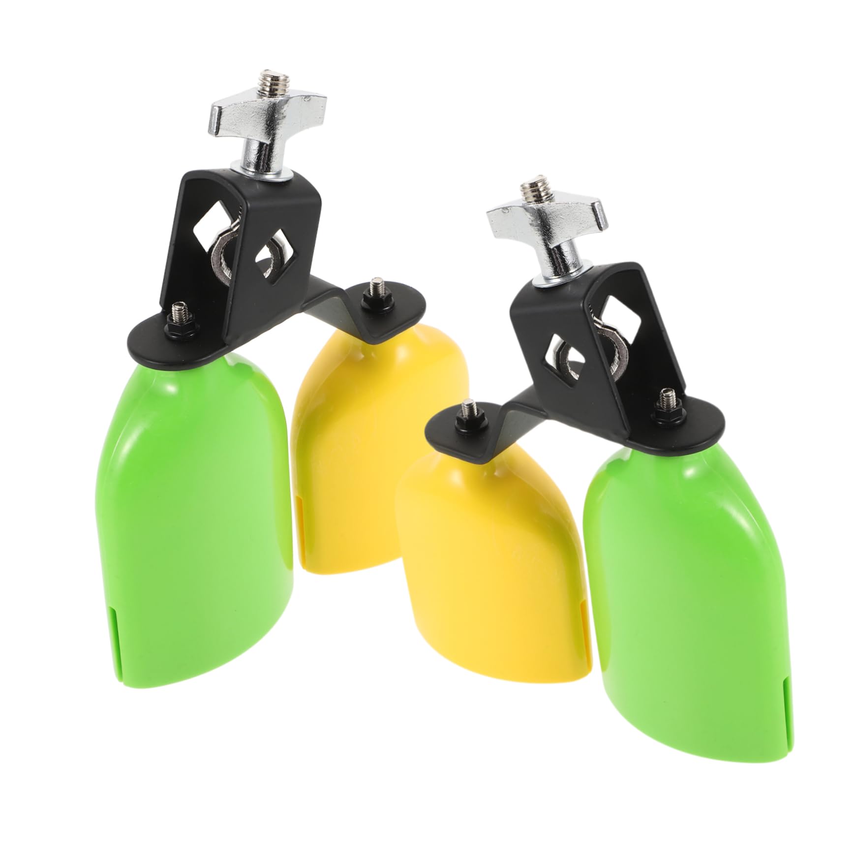 NULYLU 1pair Tone Cowbell Percussion Instruments Drum Set Bell Kit for Musicians Resonant Sound for Events and