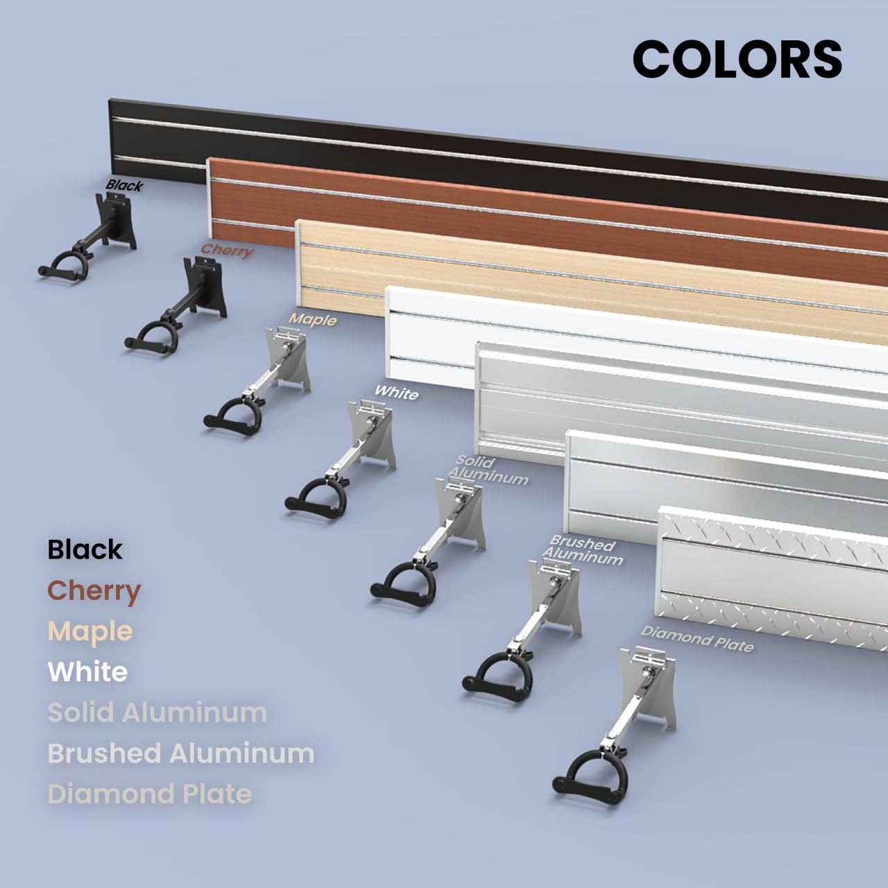 Dldirect Diamondlife Premiere 95 White Guitar Wall Mount - 12 Guitar Hangers With Padded Safety Lock - Solid Holder For Wall Fit