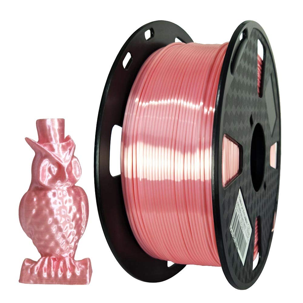 Silk Pink Pla 3D Printing Filament 1.75 Mm 1Kg 2.2 Lbs Spool Shine Silky Shiny Metallic Metal Rose Gold Pla Filament Cc3D