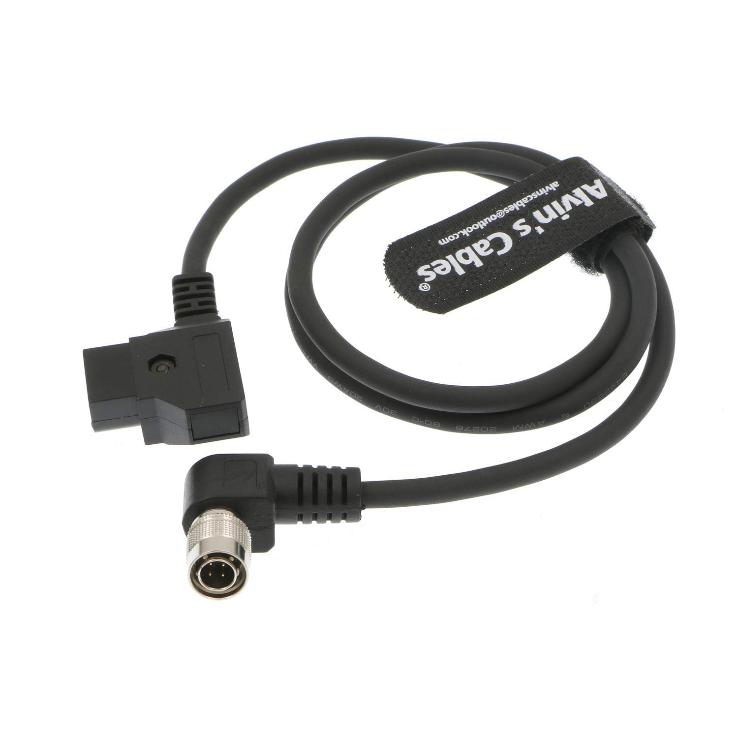 Alvin'S Cables D Tap To 4 Pin Hirose Right Angle Male Power Cable For Sound Devices