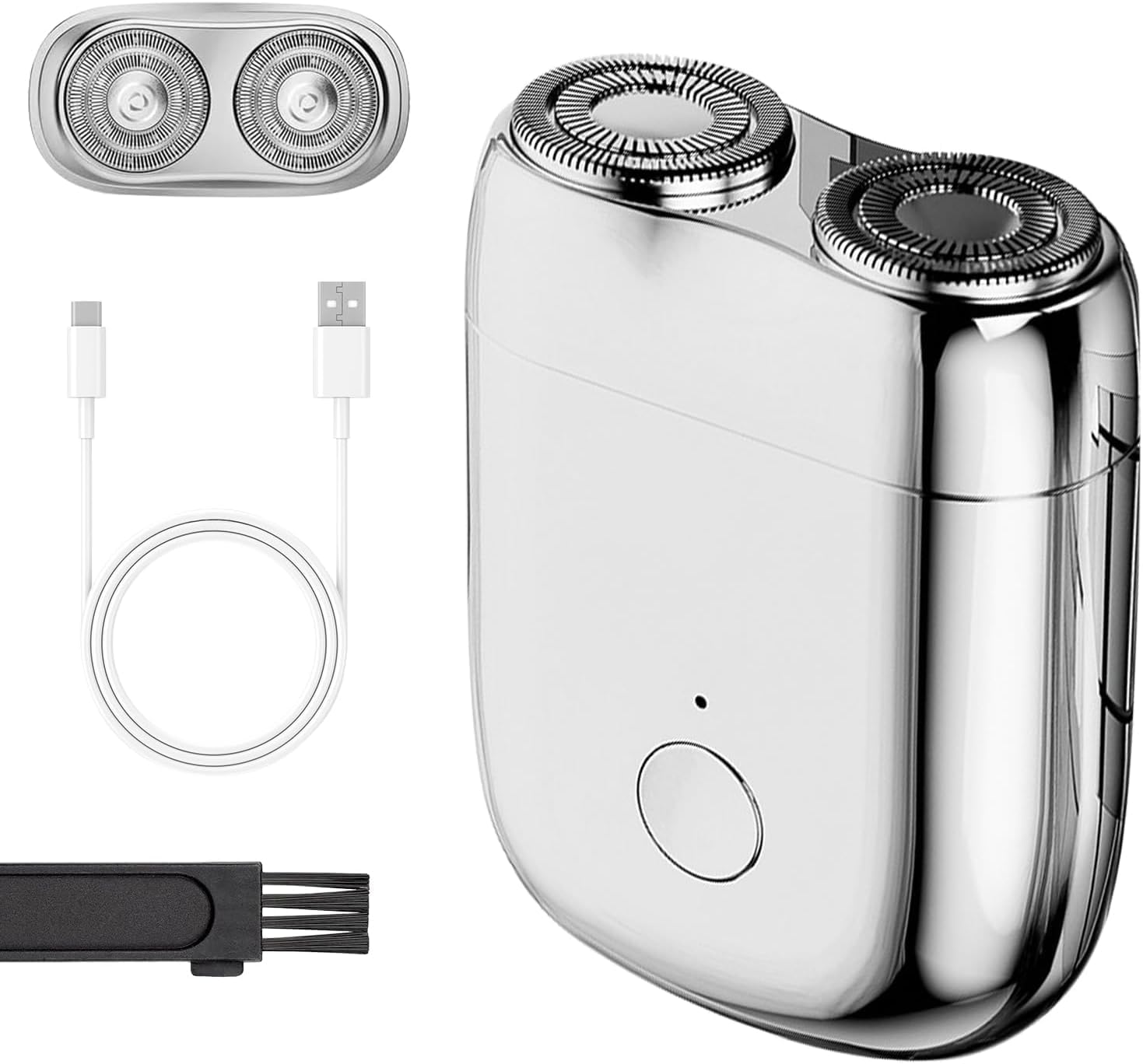 New Model Mini Dual-Head Electric Shaver, Dual Head Shaver, 2025 New Upgrade Pocket Shaver Mini Shavers for Men, Washable Double