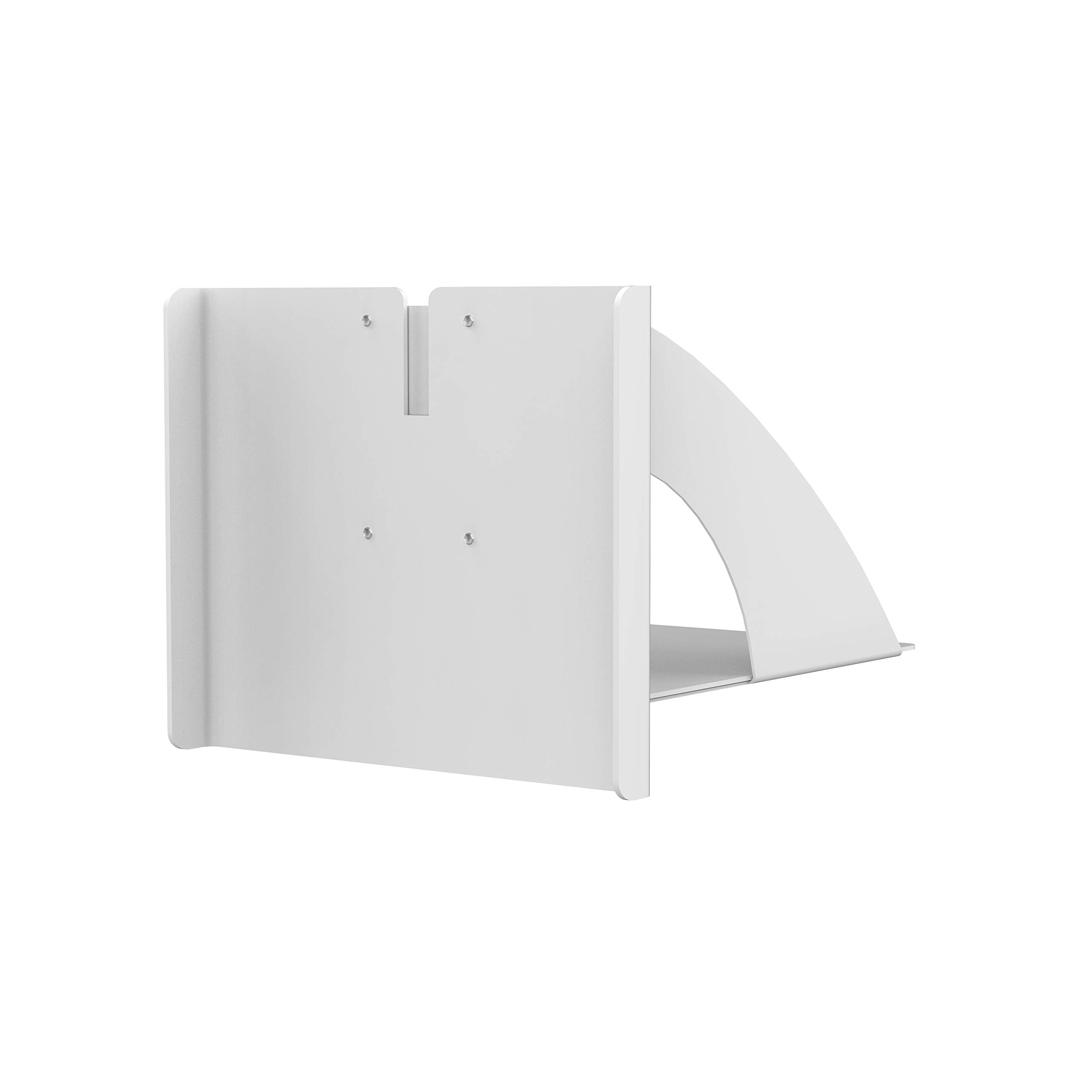 Printer Shelf Add On   Cta Printer Shelf W/Mounting Bracket & Hardware For Pad Paraf Premium Locking Floor Stand Kiosks   White