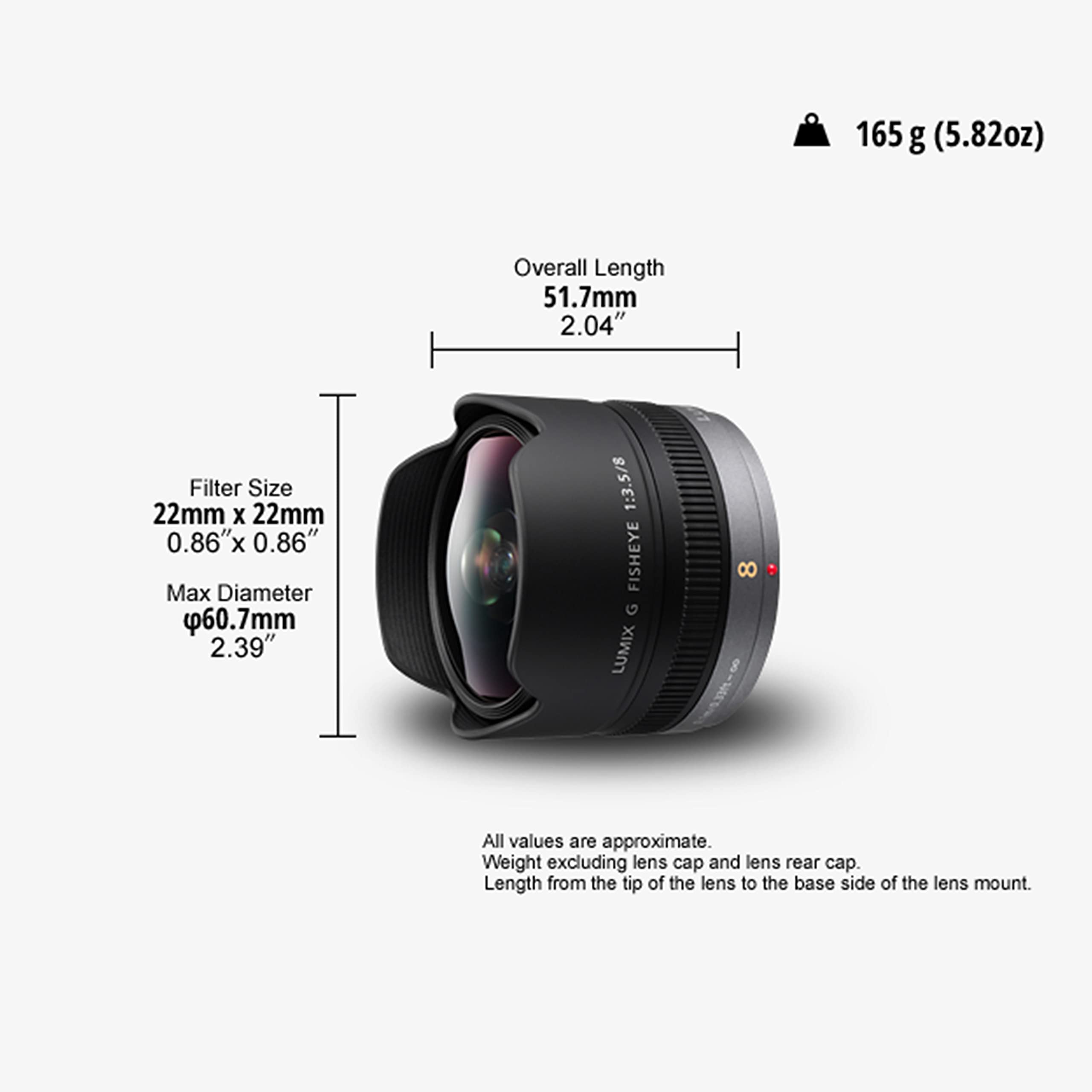 Panasonic Micro Four Thirds 8Mm Wideangle Lens (35Mm Equivalent: 16Mm)