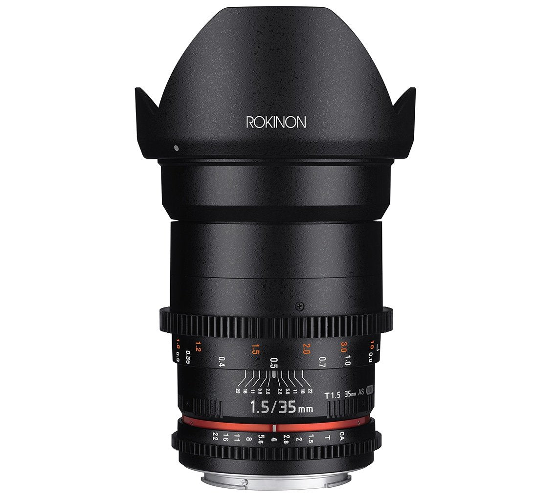 Rokinon Cine DS DS35M-C 35mm T1.5 AS IF UMC Full Frame Cine Wide Angle Lens for Canon EF