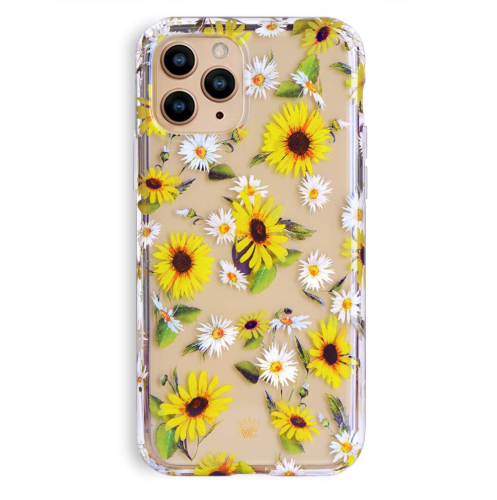 Velvet Caviar Clear Case For Iphone 12 Pro Max [8Ft Drop Tested] (Sunflower Daisy Floral)