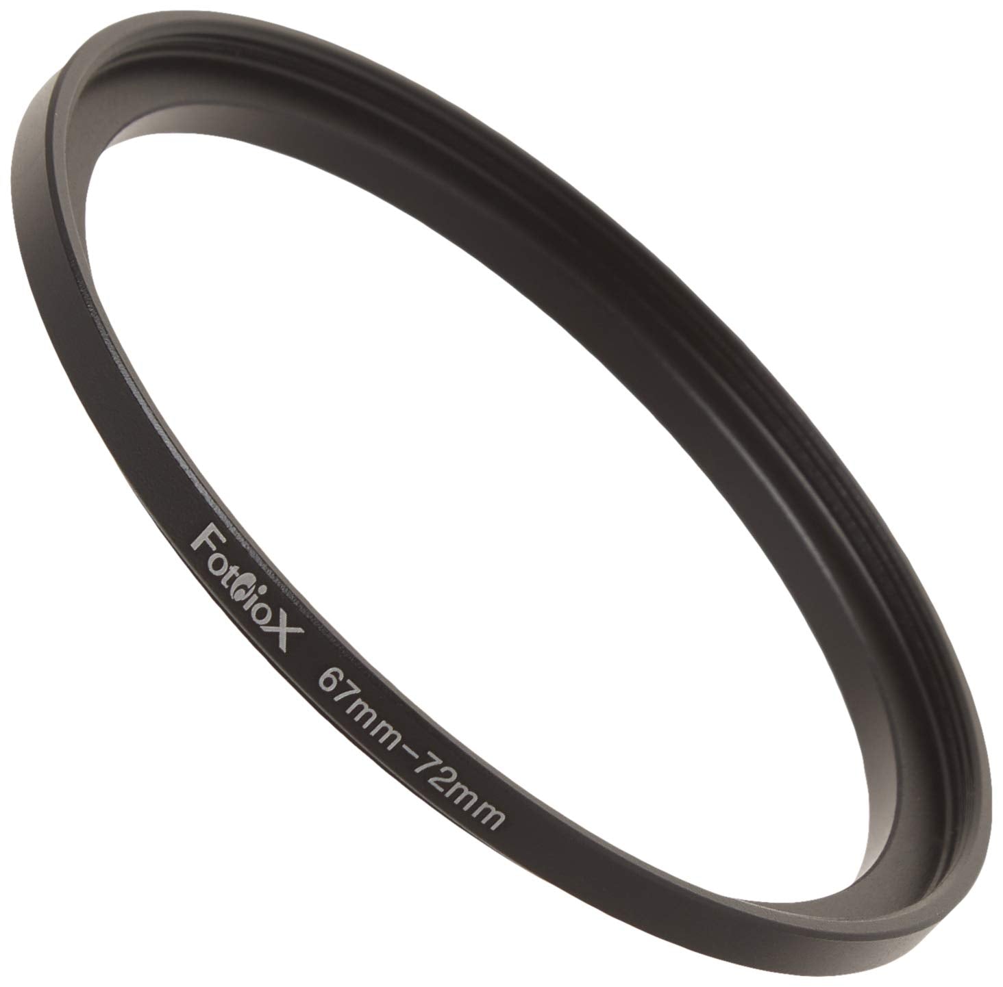 Fotodiox Metal Step Up Ring, Anodized Black Metal 67mm-72mm, 67-72 mm