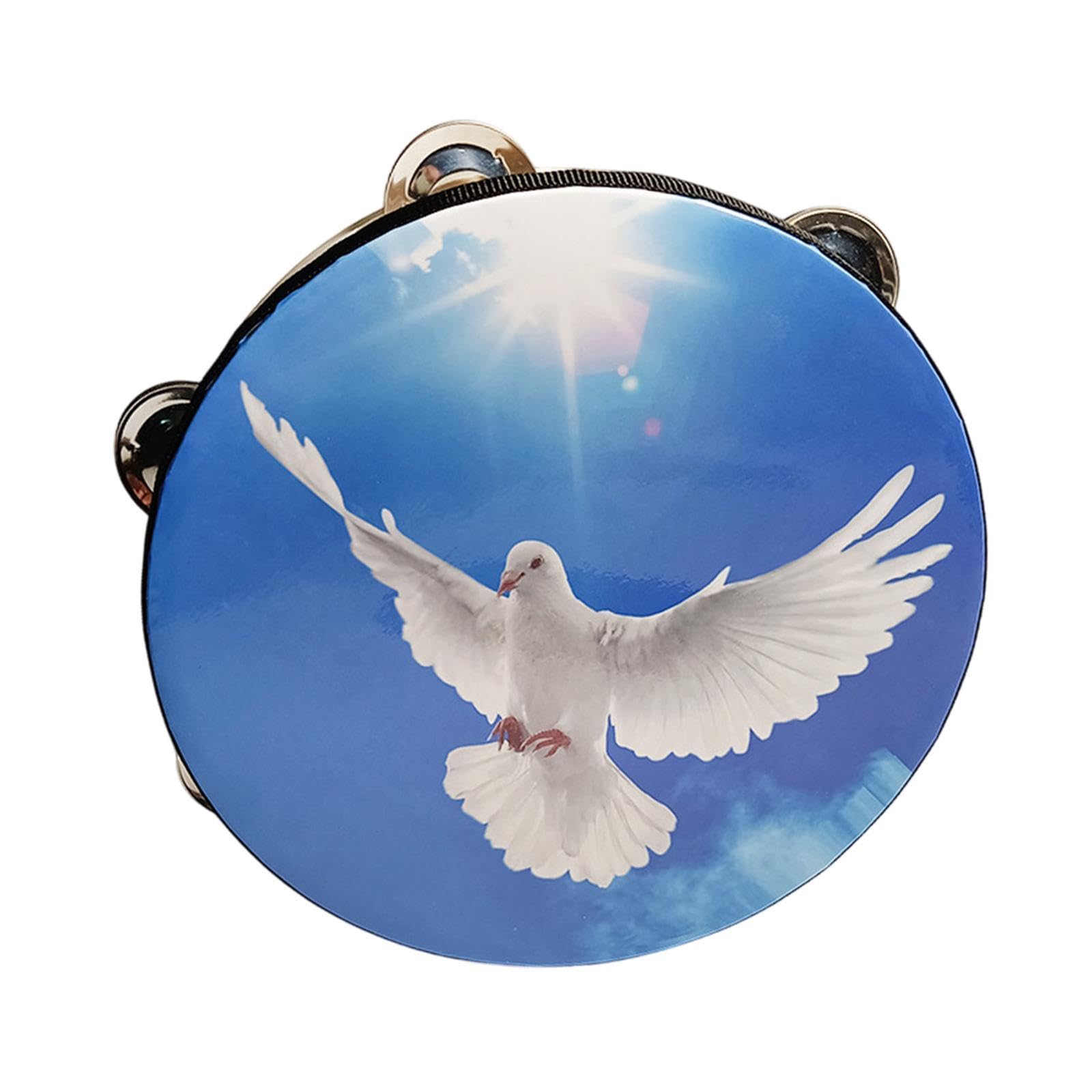 CALANDIS Tambourine Drum Educational Toy 10 inch Tambourine for KTV Boys Girls Blue | Tambourines | Hand Percussion | Percussion