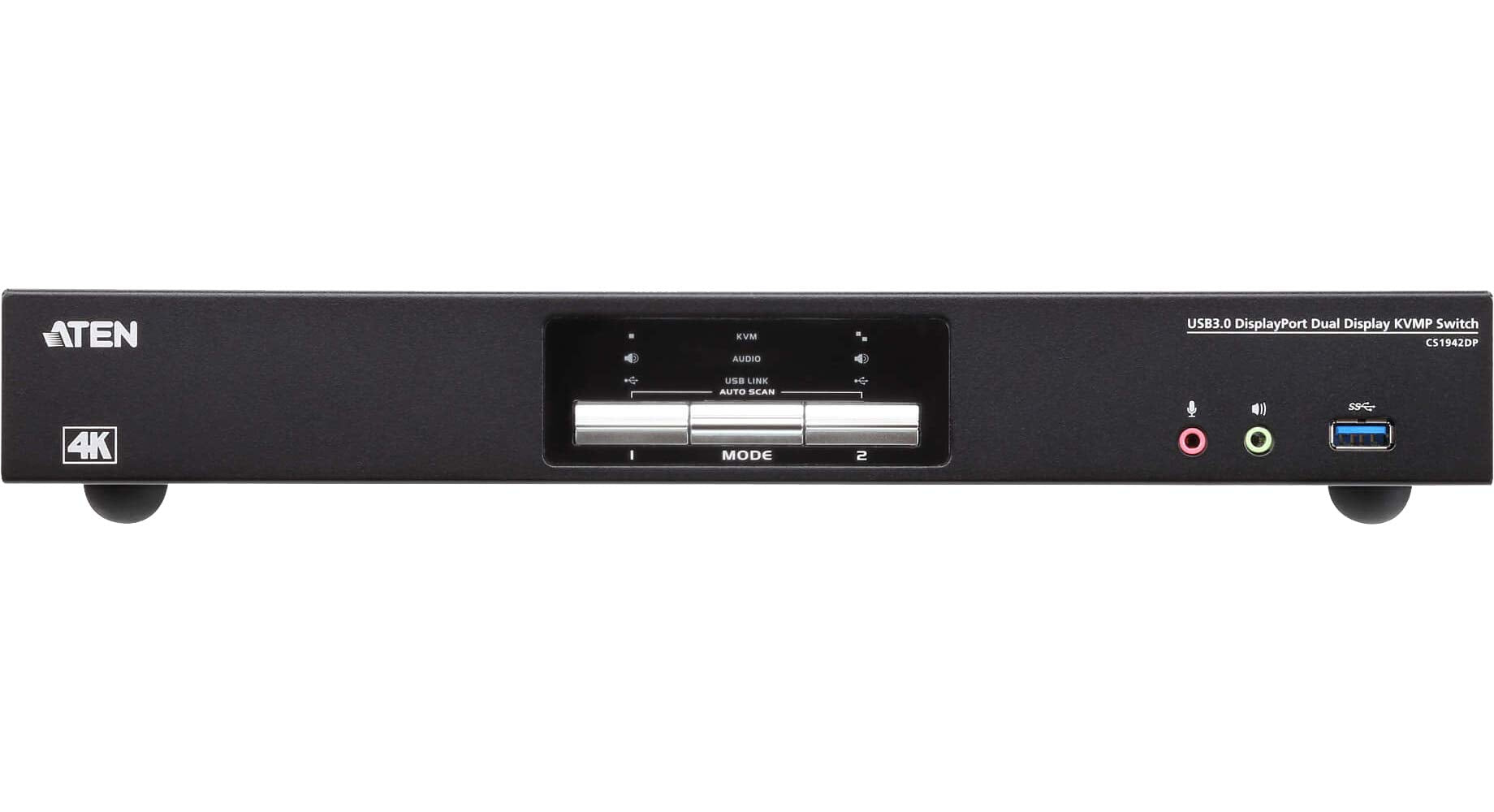 Aten 2 Port 4K Displayport Kvm Switch 2 Monitors 2 Computers Dual Monitor Kvm Switch, Share Usb Peripherals, Independent Kvm, Us