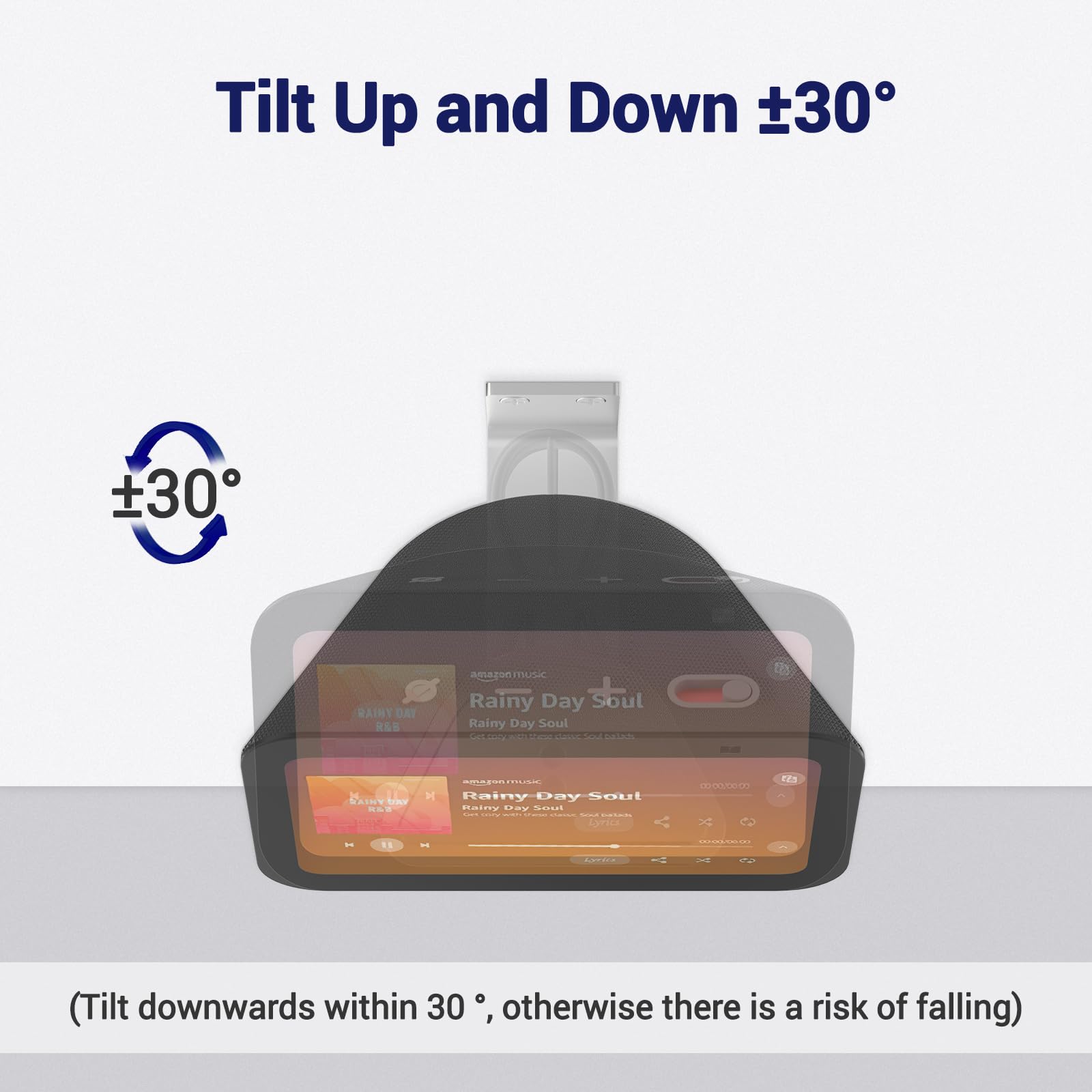 Wawxh1314 Wall Mount For Show 5 3Rd Gen, Tilt And Swivel Mount For Show 5 (Silver)