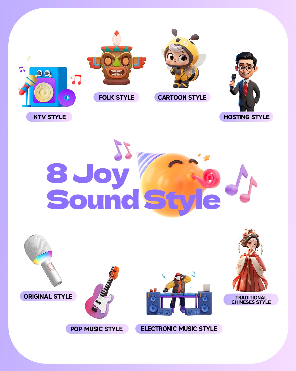 Wireless Bluetooth Karaoke Microphone, 5 In 1 Portable Handheld Microphone For Iphone, Karaoke Microfono With Dynamic Lights For