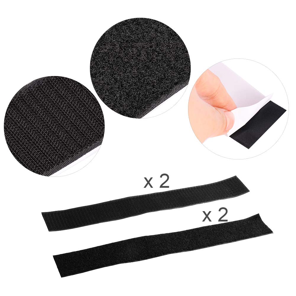 Gokko Small Guitar Pedal Board 15.7 X 4.9 Inches Pedalboard With Carrying Bag