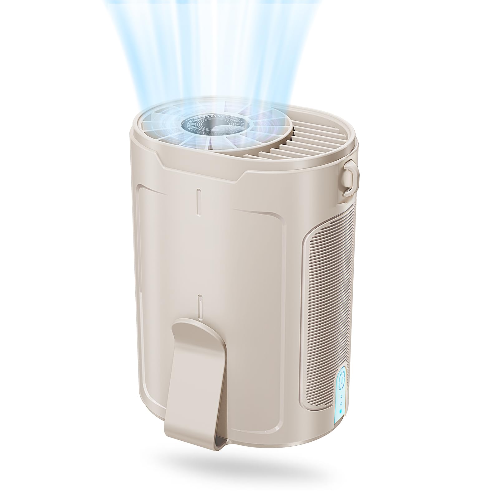 Barito Waist Fan Portable, Shirt Fan Rechargeable With 25H Battery Life, 4 Speed Powerful Belt Fan With 6600 Rpm Personal Cool C