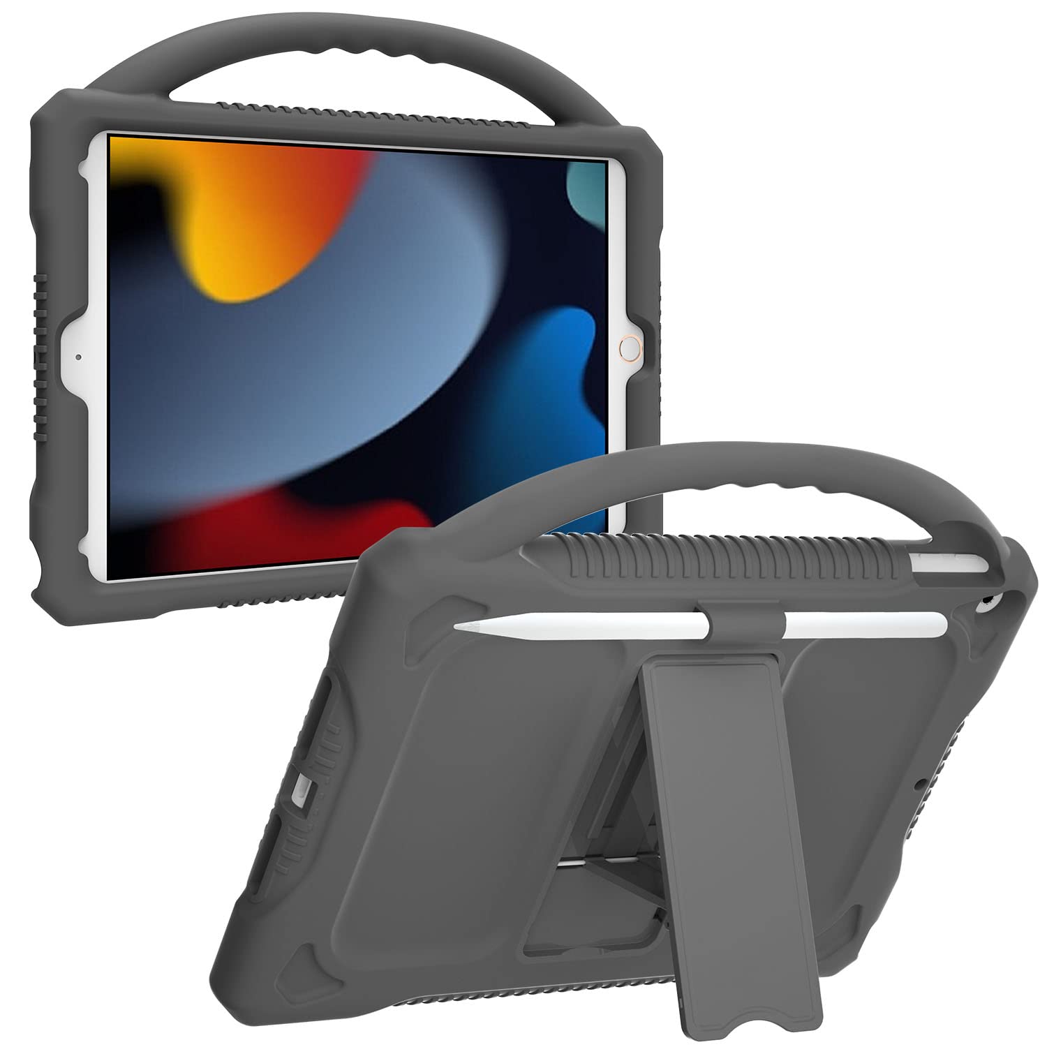 Kids Case For Ipad 10.2 2021/2020/2019,Ipad 9Th 8Th 7Th Generation Case For Kids, Joguiia Premium Silicone Protective Case With 