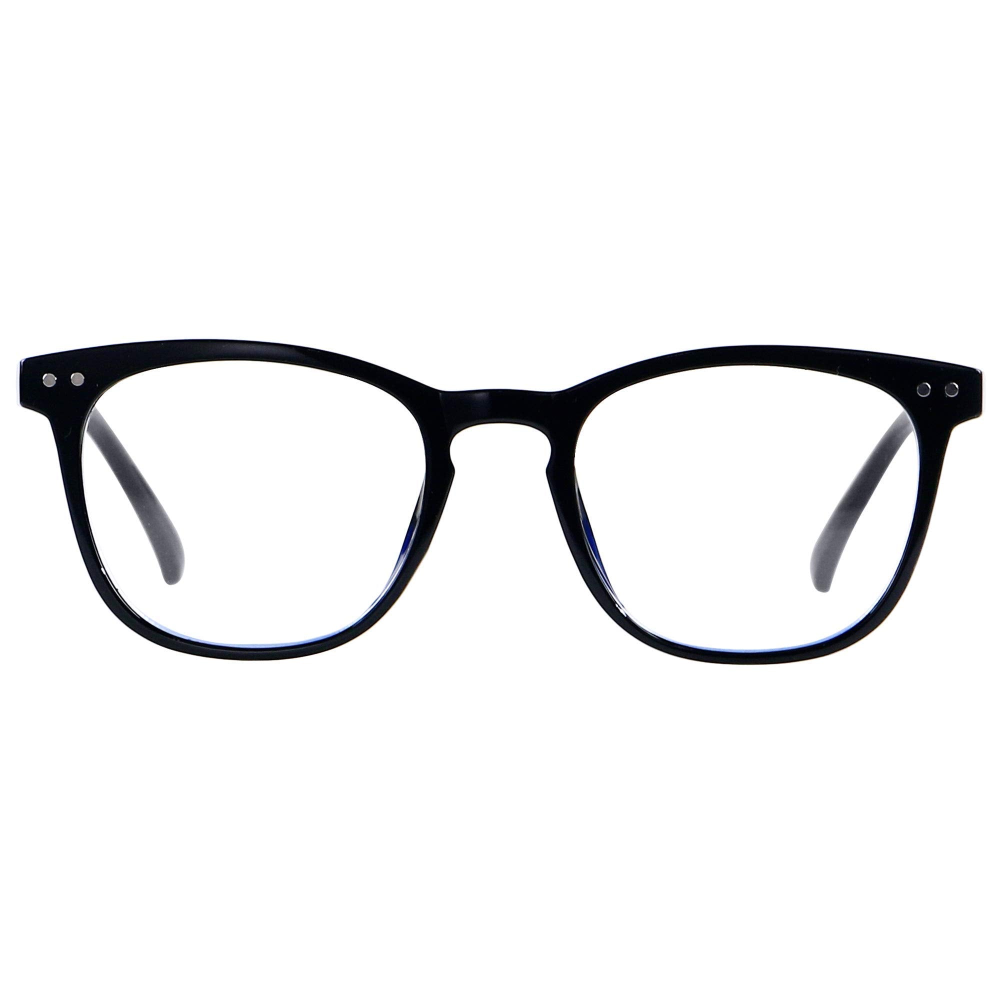 ANDWOOD Blue Light Blocking Glasses Women Men Computer Small Face Frame Bluelight Blocker Teens Square Frame Black