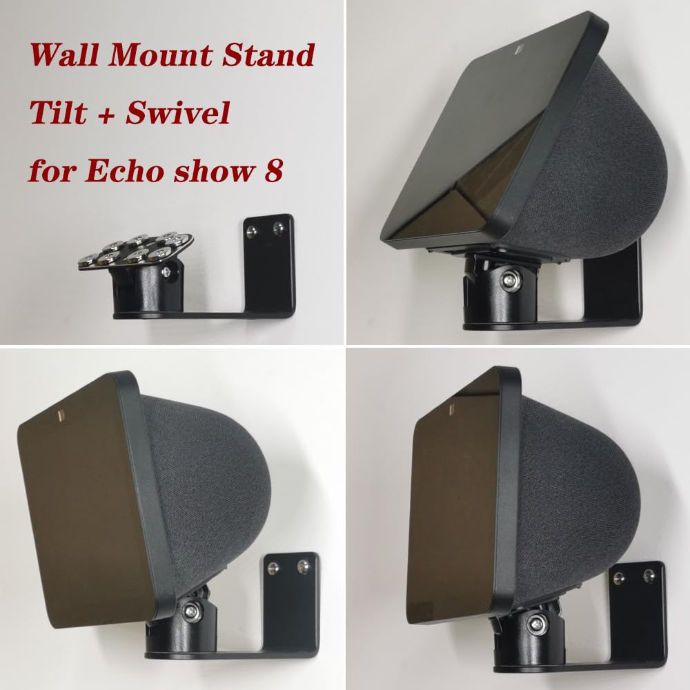 Wall Mount Stand Made For All New Echo Show 8 (3Rd Gen, 2023 Release) | Echo Show 8 (2Nd Gen, 2021 Release) | Echo Show 8, Tilt