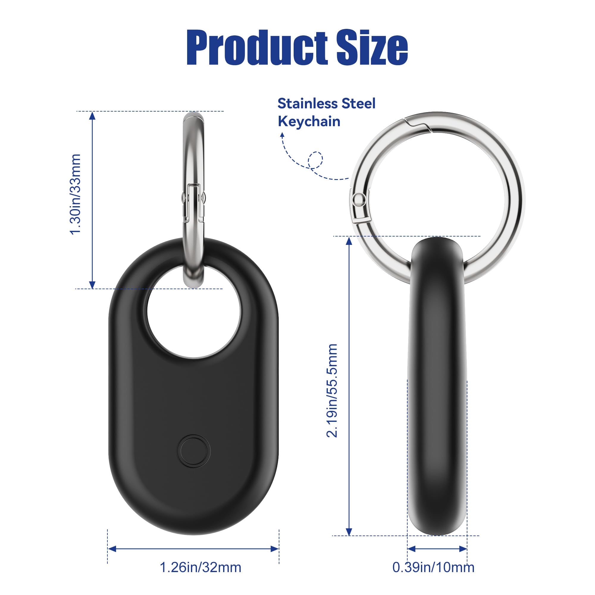 [4 Pack] Compatible With Samsung Smart Tag 2 Case, Silicone With Samsung Galaxy Smarttag2 Keychain Full Body Shockproof, Anti Sc