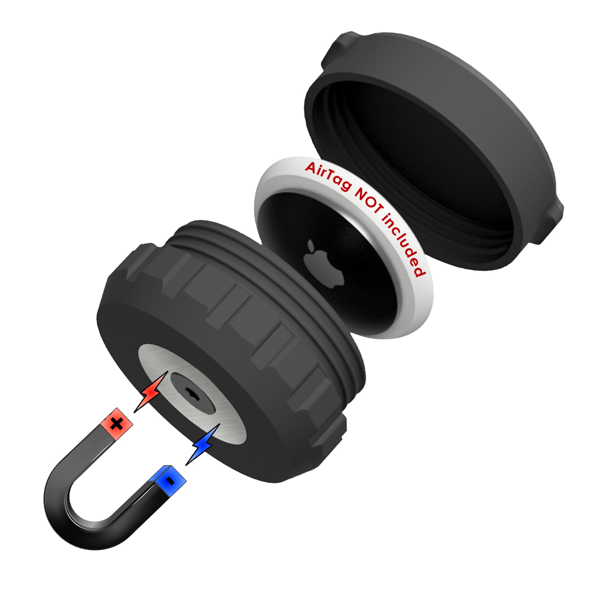 Mars Outpost | Original Magnetic Case | Compatible With Apple Airtag | Water, Impact & Vibration Resistant Magnet Based Holder |