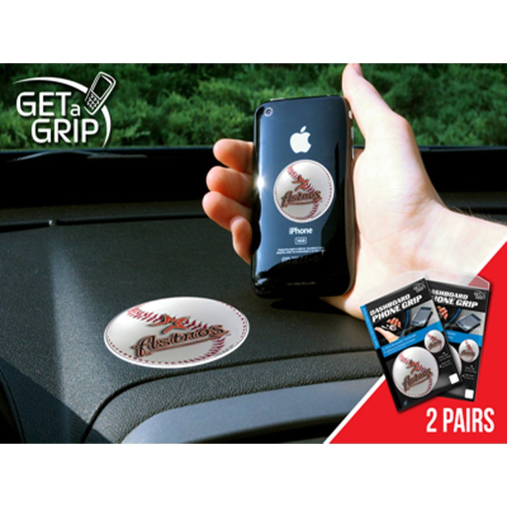 Fan Mats 13094 MLB - Houston Astros Get-a-Grip Anti-Slip Dashboard Grips 2 Pack