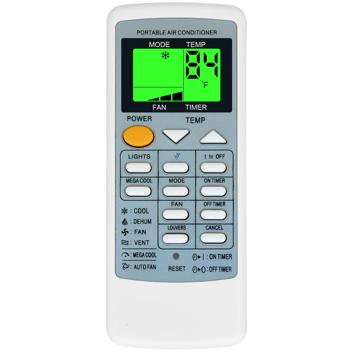Replacement For Sharp Air Conditioner Remote Control Model Number: Crmc A805Jbez Crmc A663Jbez Works For Cv P09Fl Cv P09Fx Cv P09Lx Cv P10Mx Cv P12Lx Xv 4181 Cvp12Px Cvpd13Px Cv2P10Sc Cv2P10Sc