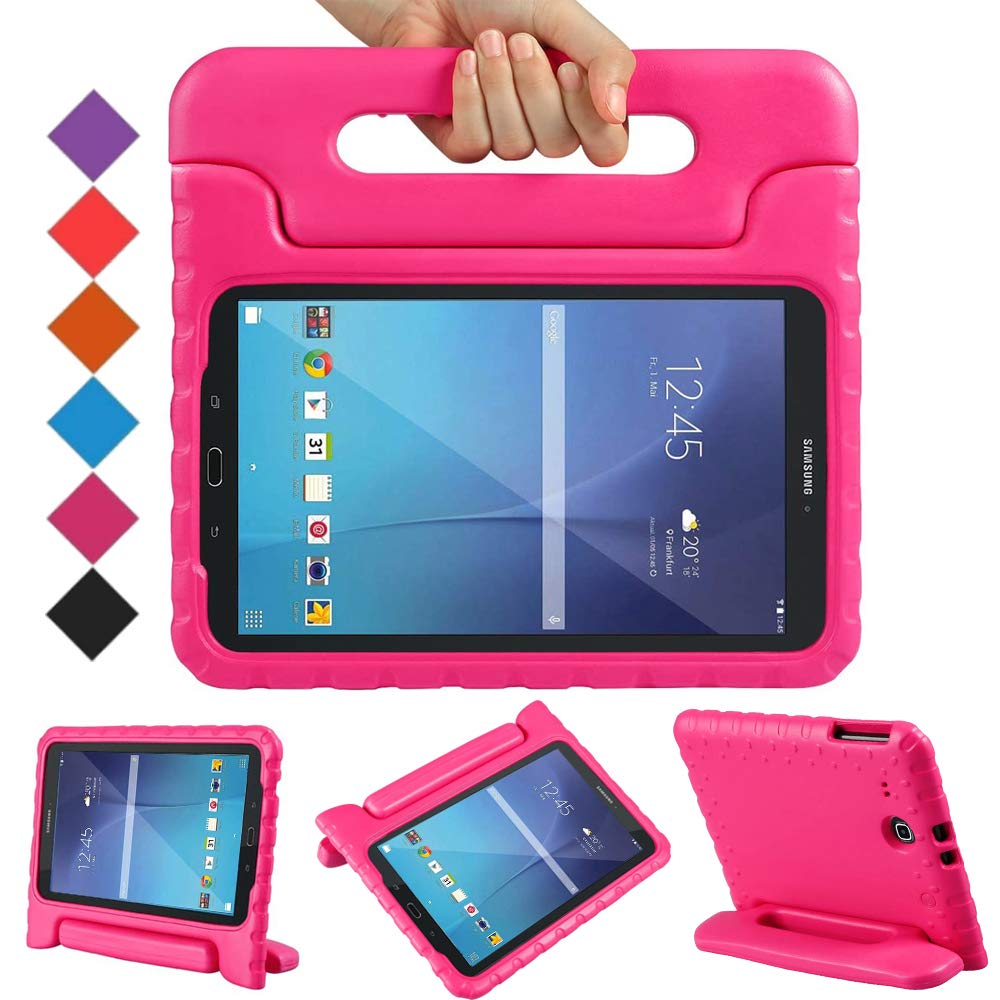 Bmouo Kids Case For Samsung Galaxy Tab E 9.6   Shockproof Light Weight Protection Convertible Handle Stand Kids Case For Samsung