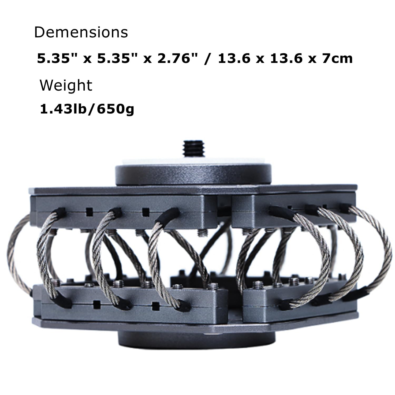 Came Tv Vibration Isolator Wire Mount For Dji Rs 4 / Rs 4 Pro/Rs 3 / Rs 3 Pro/Rs 3 Mini / Rs2 / Rsc 2 Gimbal Handheld Stabilizer