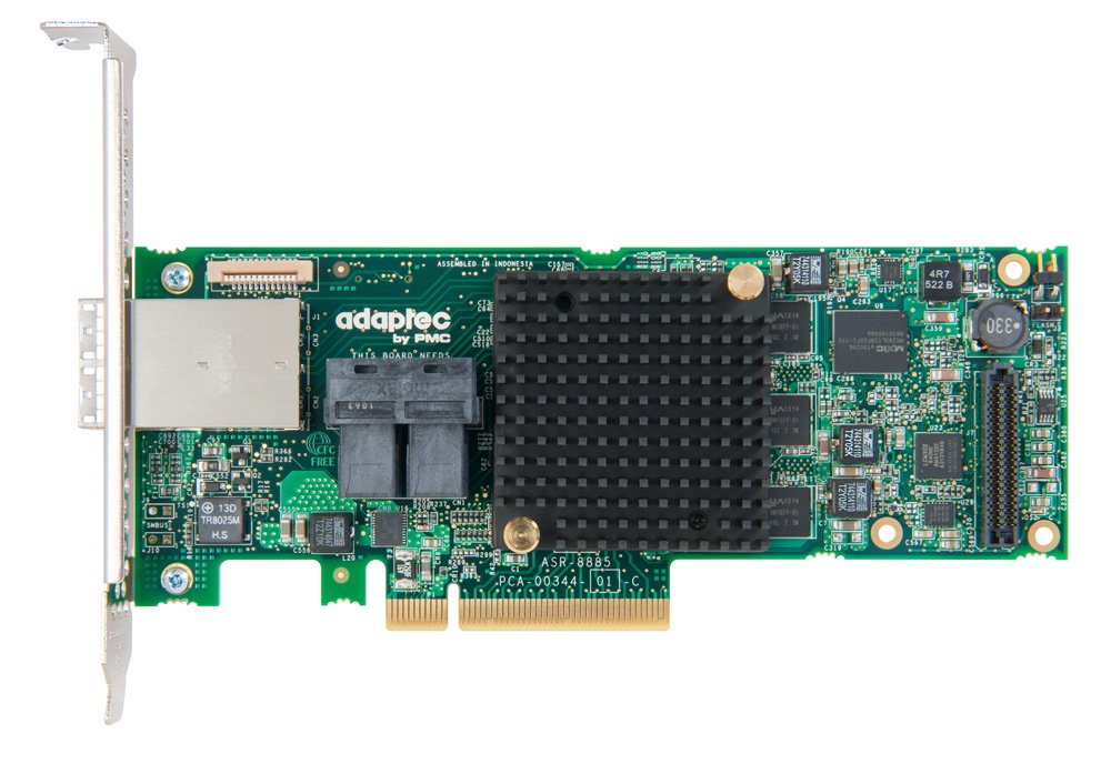 Adaptec Controller Card 2277000 R Raid 8885 Series 8 12Gb/S Pci Express Sas/Sata Adapters Brown Box