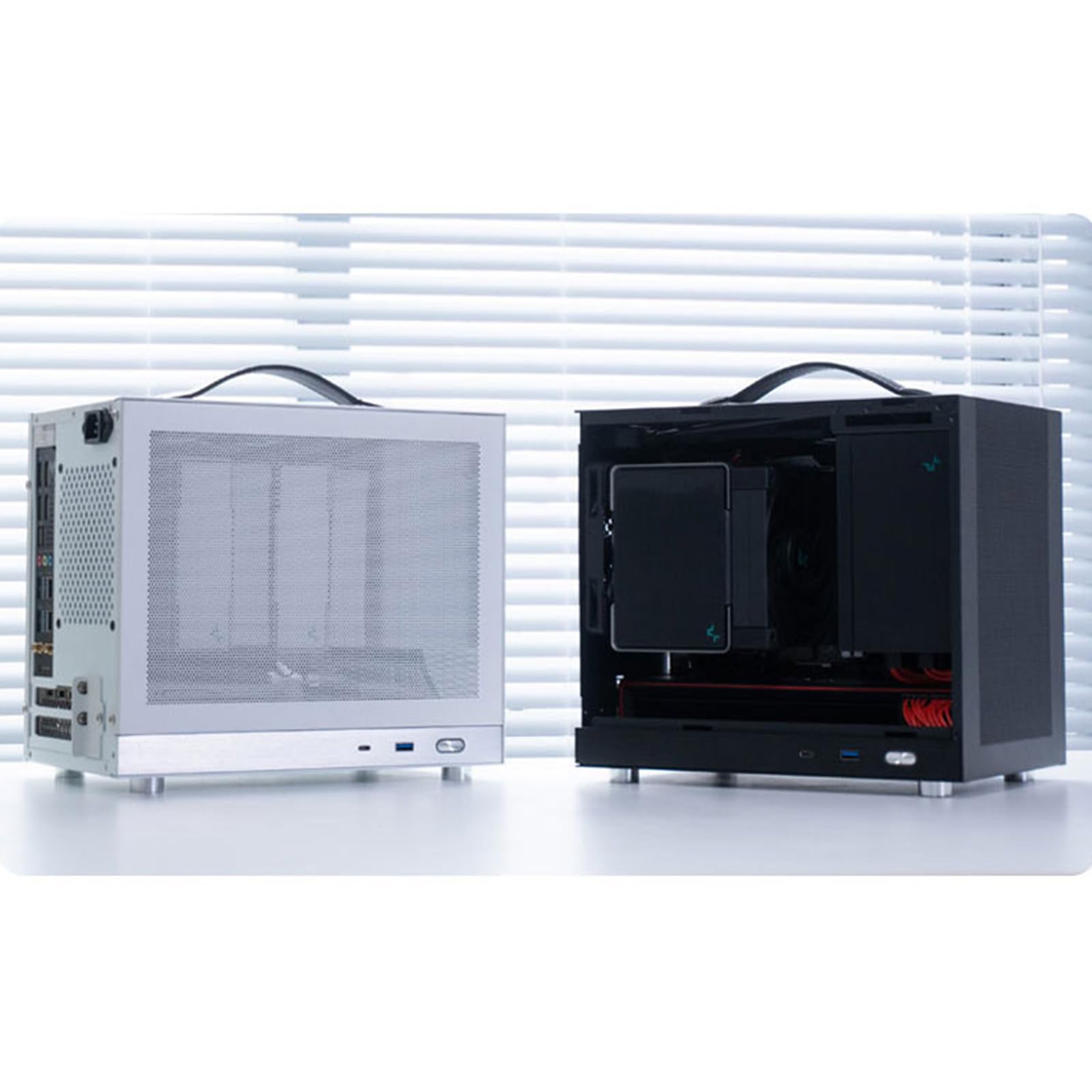 Kxrors G200 Mini Itx Pc Gaming Case   Front I/O Usb 3.0 Type   C Port   High Airflow Mesh Panels   Cable Management   Mini Itx C
