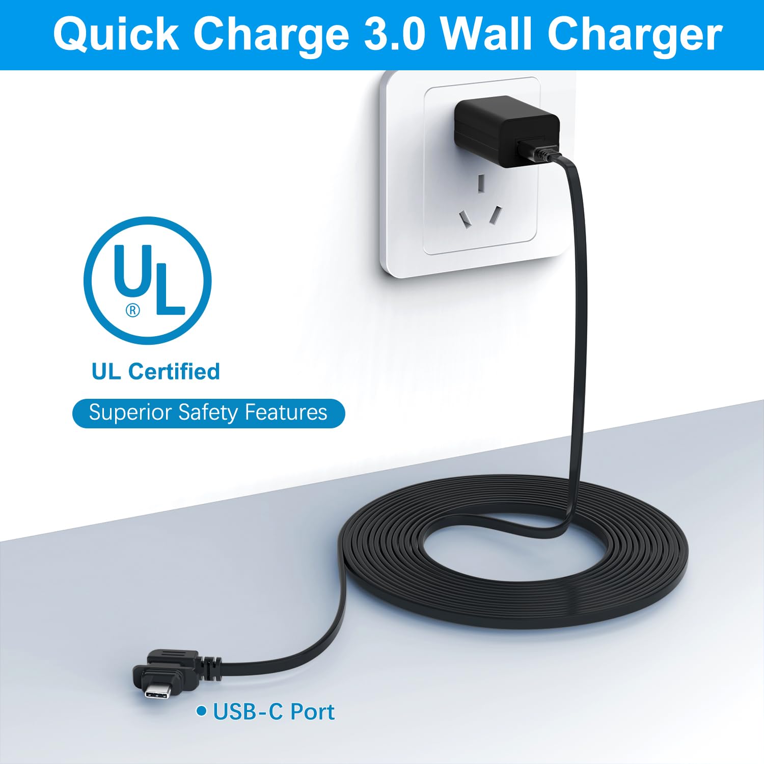 Itramax 10Ft Power Cable And Adapter (2Pack) Compatible With Blink Outdoor 4 Camera,Flat Usb C Blink Outdoor 4Th Gen Charging Co