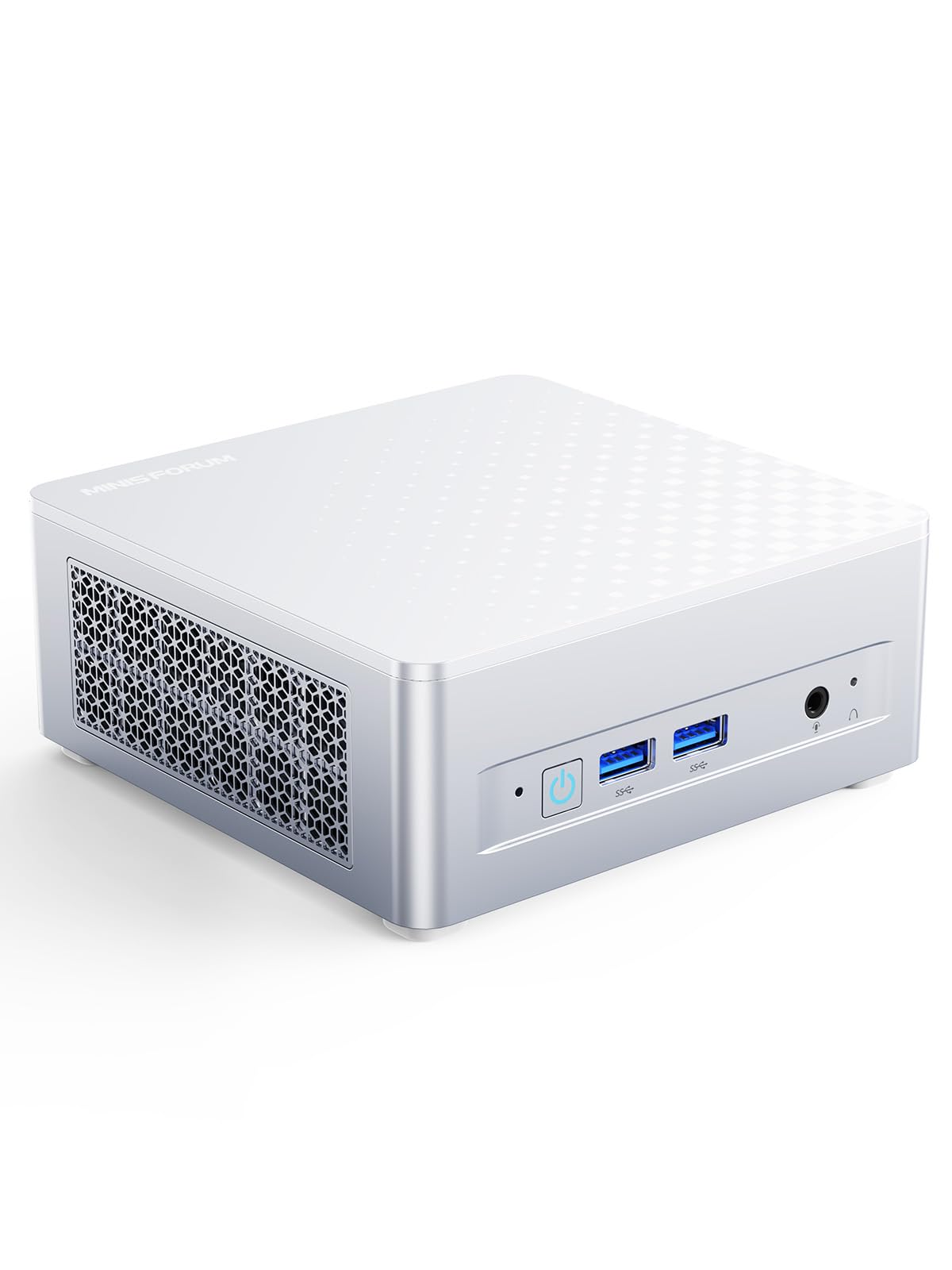 MINISFORUM M1 Plus Mini PC Intel Core i7-12800H(14C/20T, Up to 4.8GHz), 32GB DDR5 1TB SSD Desktop Computer, USB4/HDMI/DP Triple 