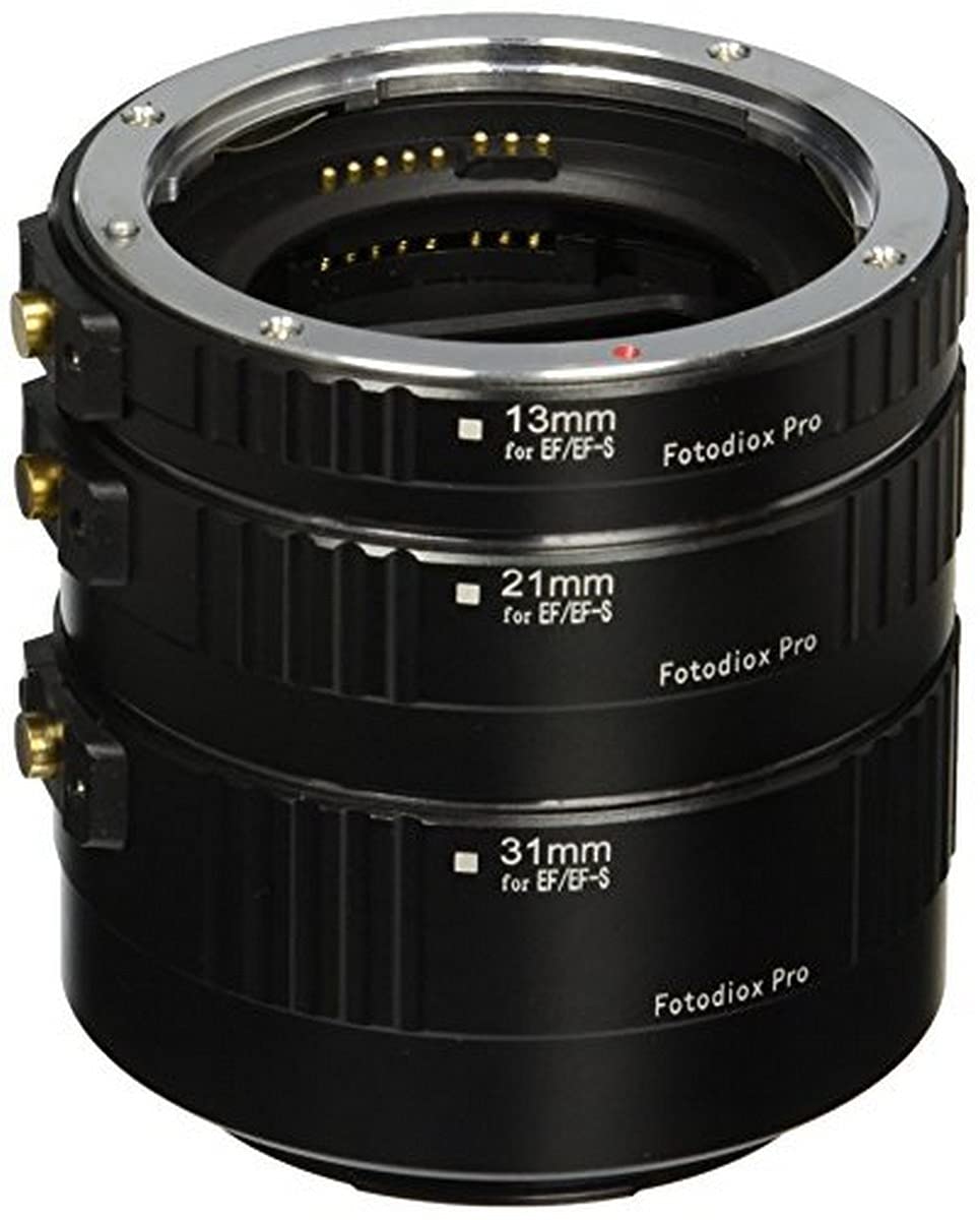 Fotodiox Pro Canon Eos Auto Macro Extension Tube Set Kit For Extreme Close Up With Autofocus And Auto Exposure