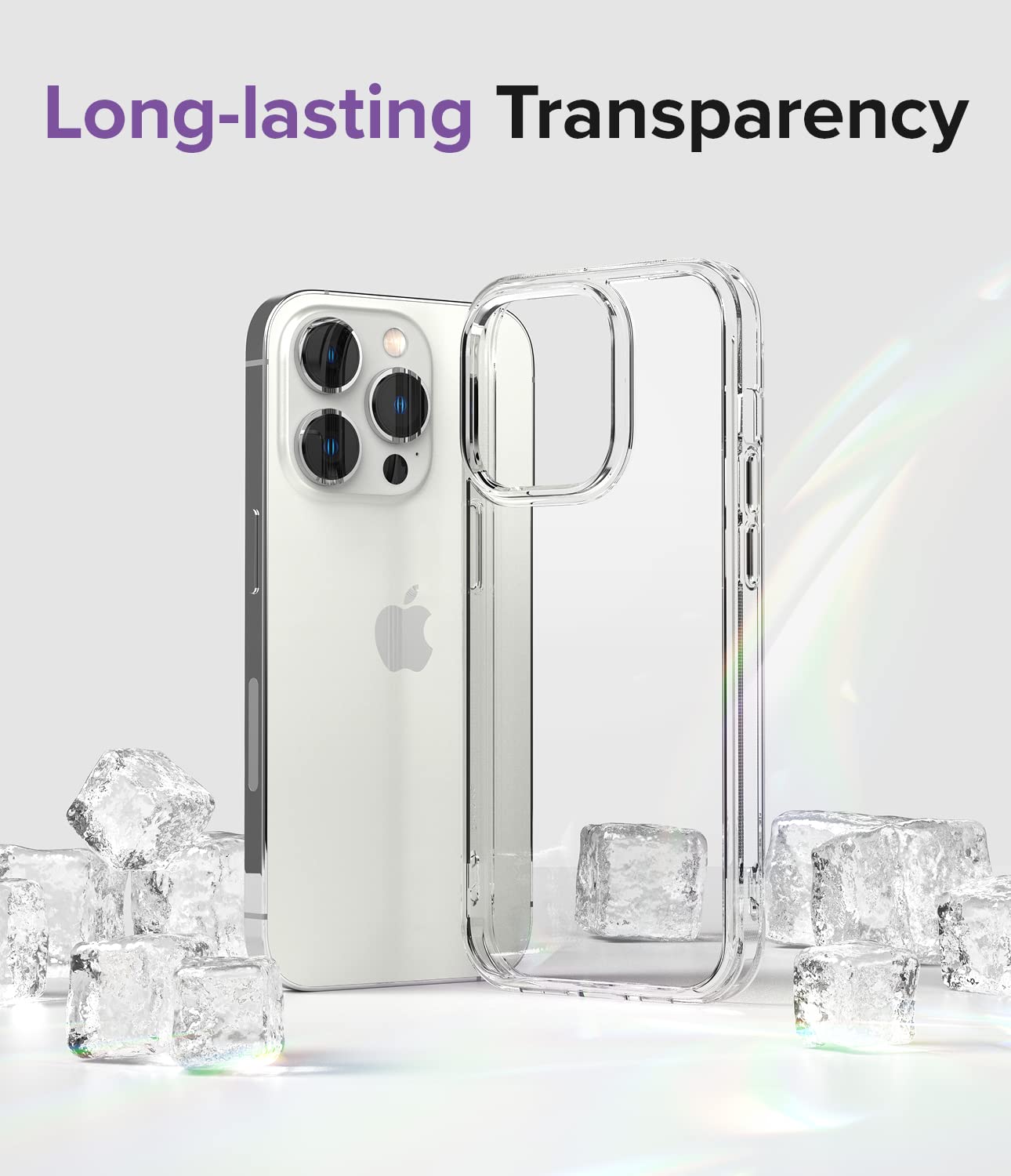 Ringke Fusion Compatible With Iphone 14 Pro Max Case, [Built In Lanyard Holes] Transparent Shockproof Bumper Raised Bezel Sturdy