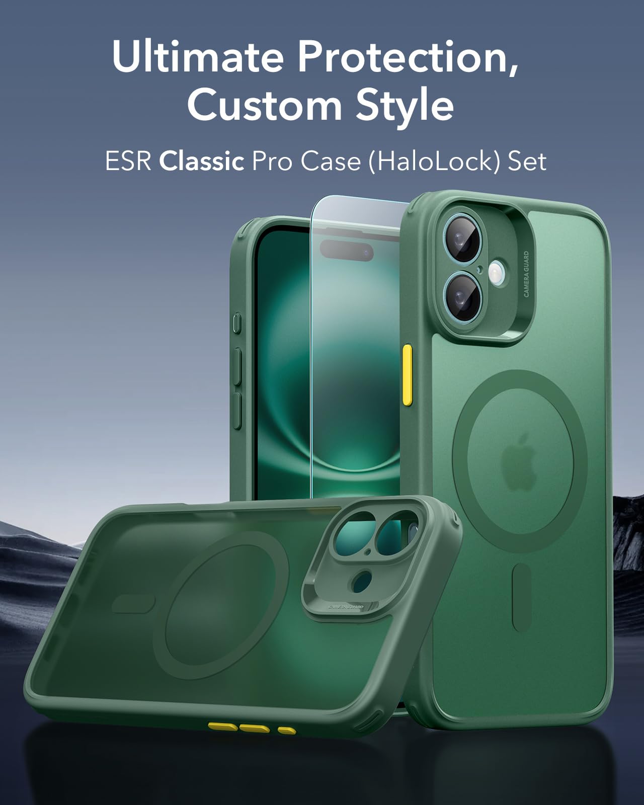 Esr For Iphone 16 Case (4 In 1) Set, Translucent Matte Case With Screen Protector, Compatible With Magsafe, Military Grade Prote