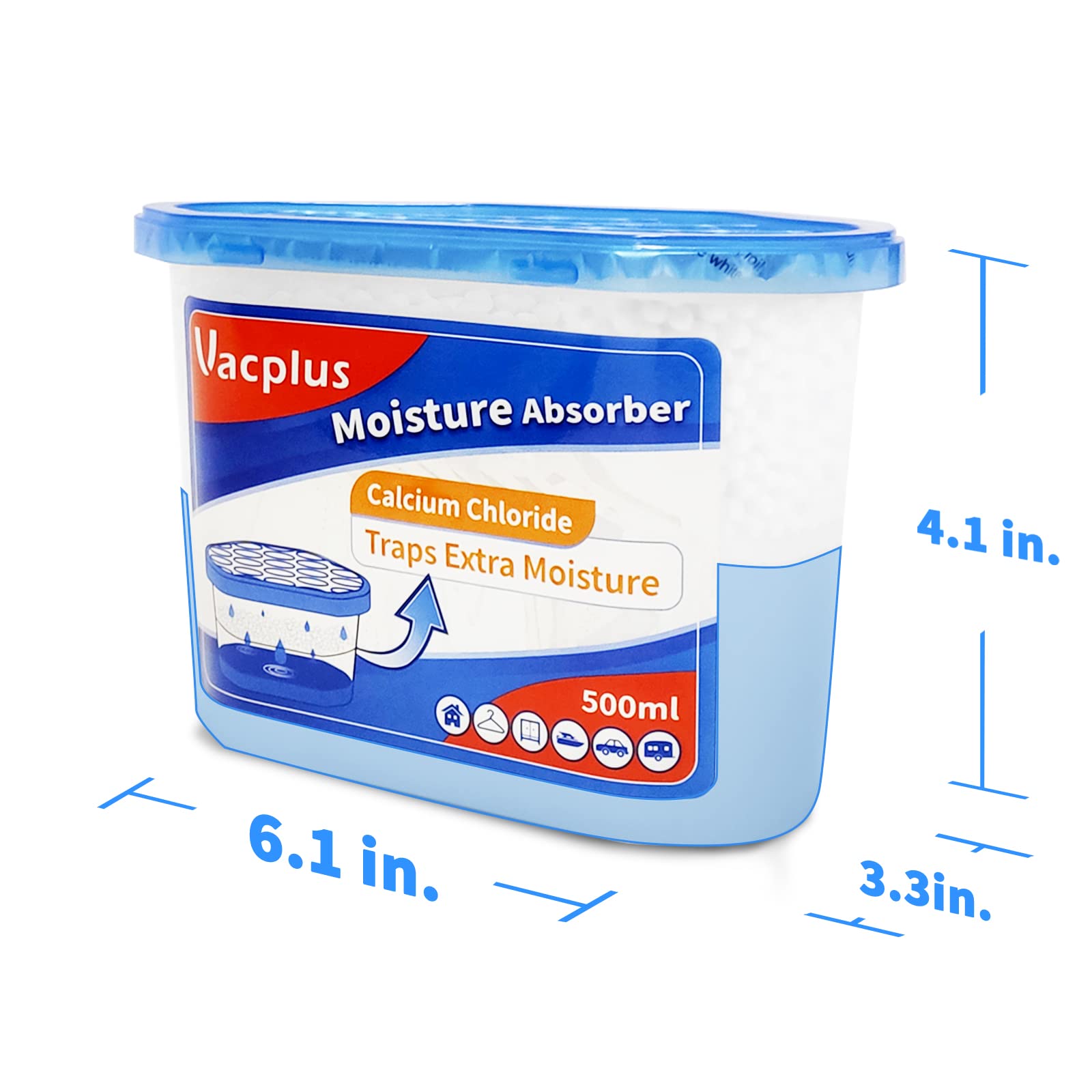 ?????????????? Moisture Absorber Boxes (6 Pack), 10.5 Oz, Unscented Humidity Absorbers Attracts Extra Moisture From Your Bathroo