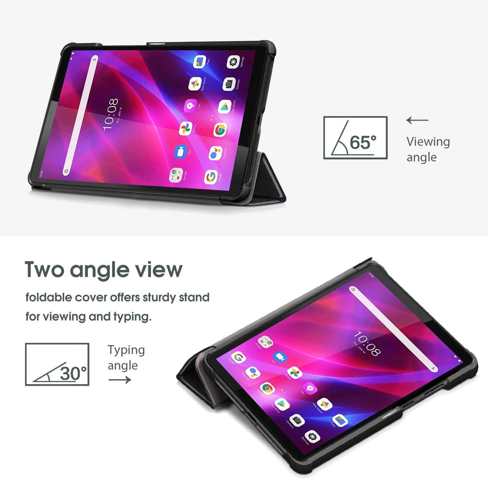 Procase For Lenovo 8.0 Inch Tab M8 Gen 3 2022/ Smart Tab M8 Gen 3 2022/Tab M8 Hd Lte 2021/ Tab M8 Hd/Smart Tab M8/Tab M8 Fhd 201