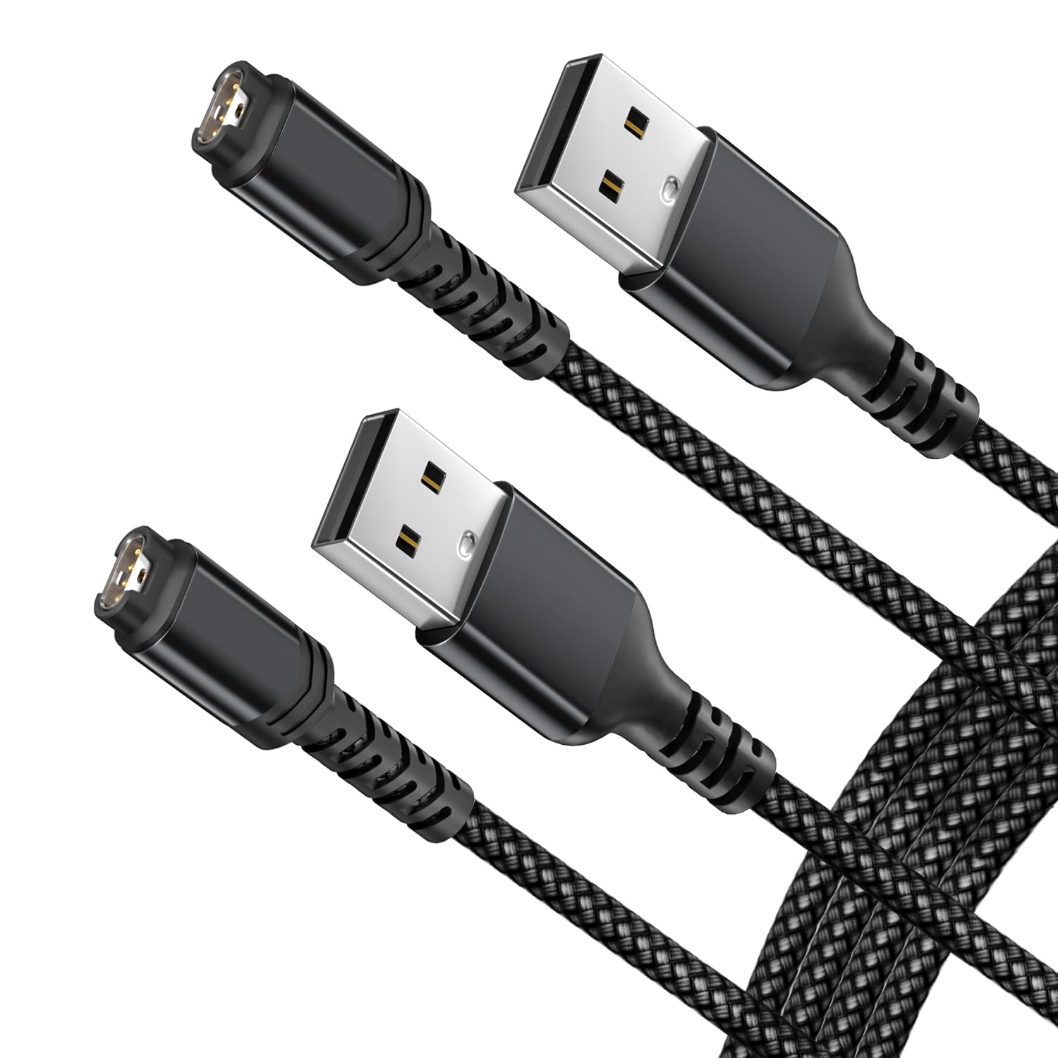 Itramax Garmin Watch Charger Cable 4Ft 2Pack,Garmin Charging Cord For Fenix 8 7 7X 7S 6 5 E Solar,Forerunner 965 265 255 165 55 45,Instinct,Vivoactive 5 4,Venu Sq,Epix Pro,Tactix,Swim 2,Enduro 3